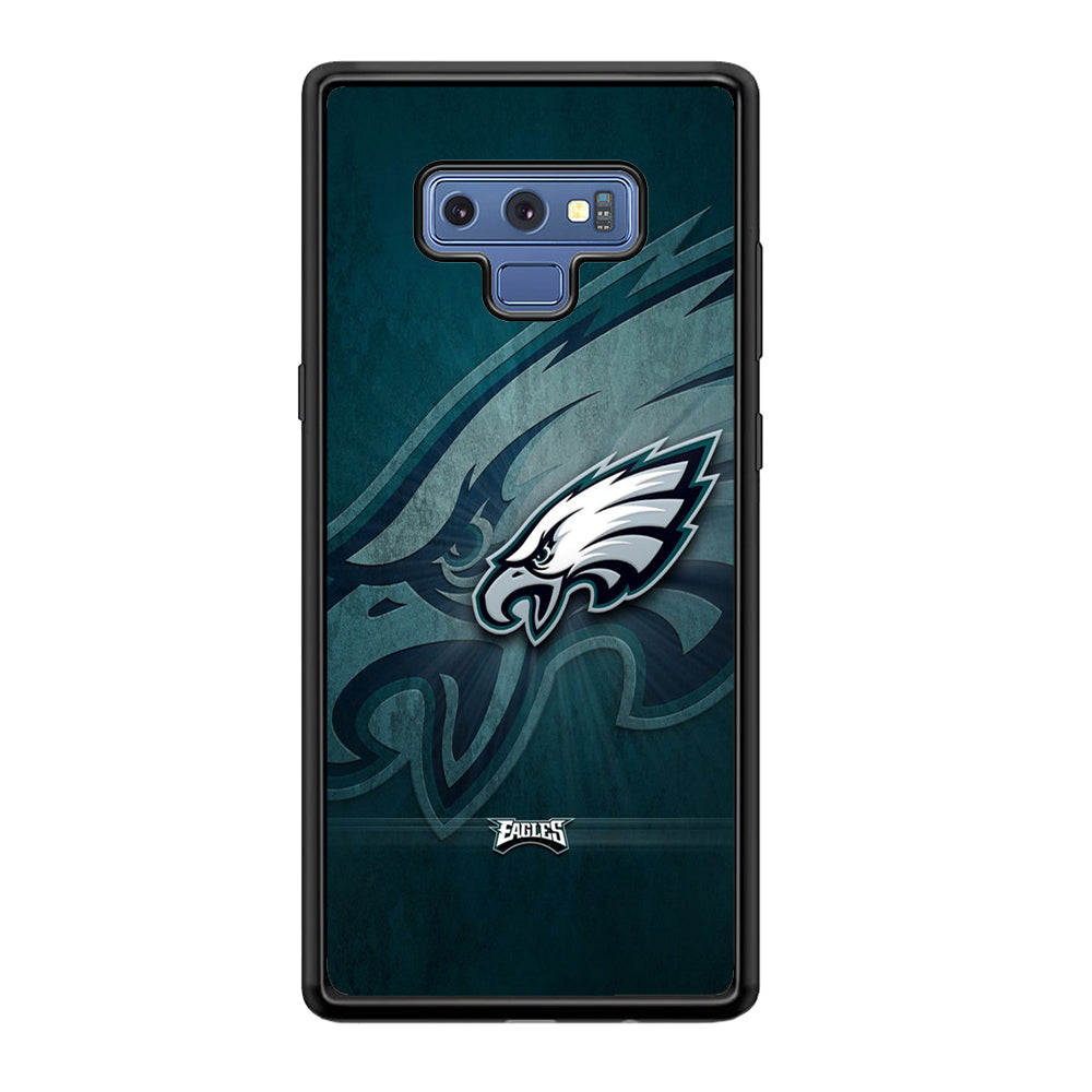 NFL Philadelphia Eagles 001 Samsung Galaxy Note 9 Case-Phone Case-Rubber Black (2D Case)-Altracase