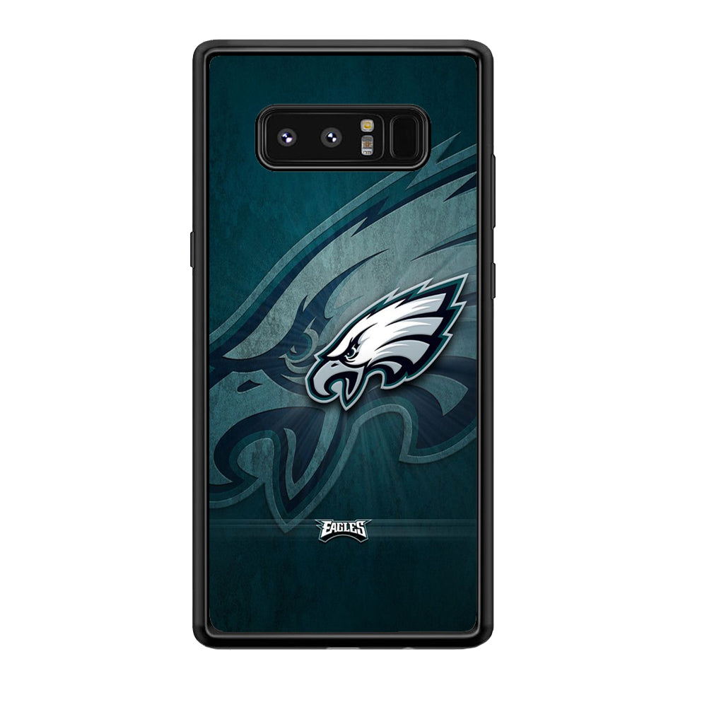 NFL Philadelphia Eagles 001 Samsung Galaxy Note 8 Case-Phone Case-Rubber Black (2D Case)-Altracase