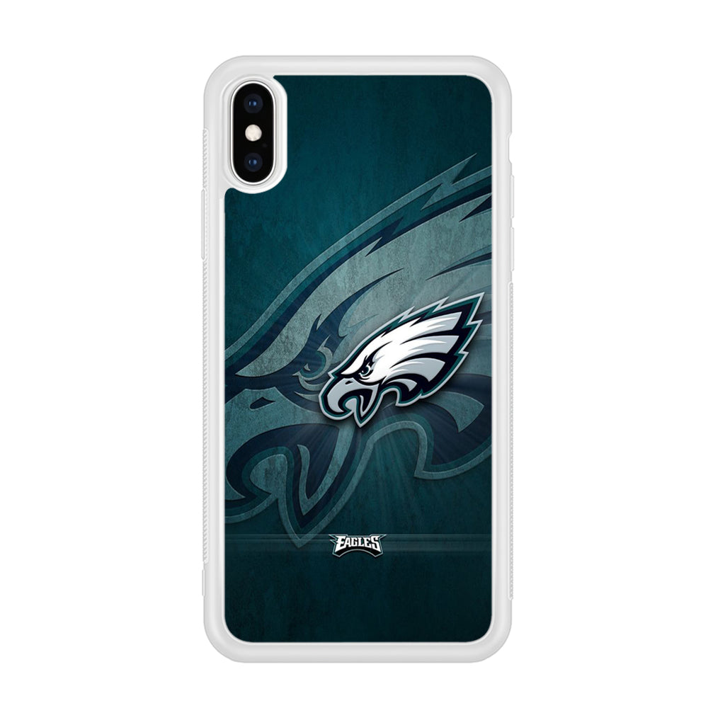 NFL Philadelphia Eagles 001 iPhone X Case-Phone Case-Rubber White (2D Case)-Altracase