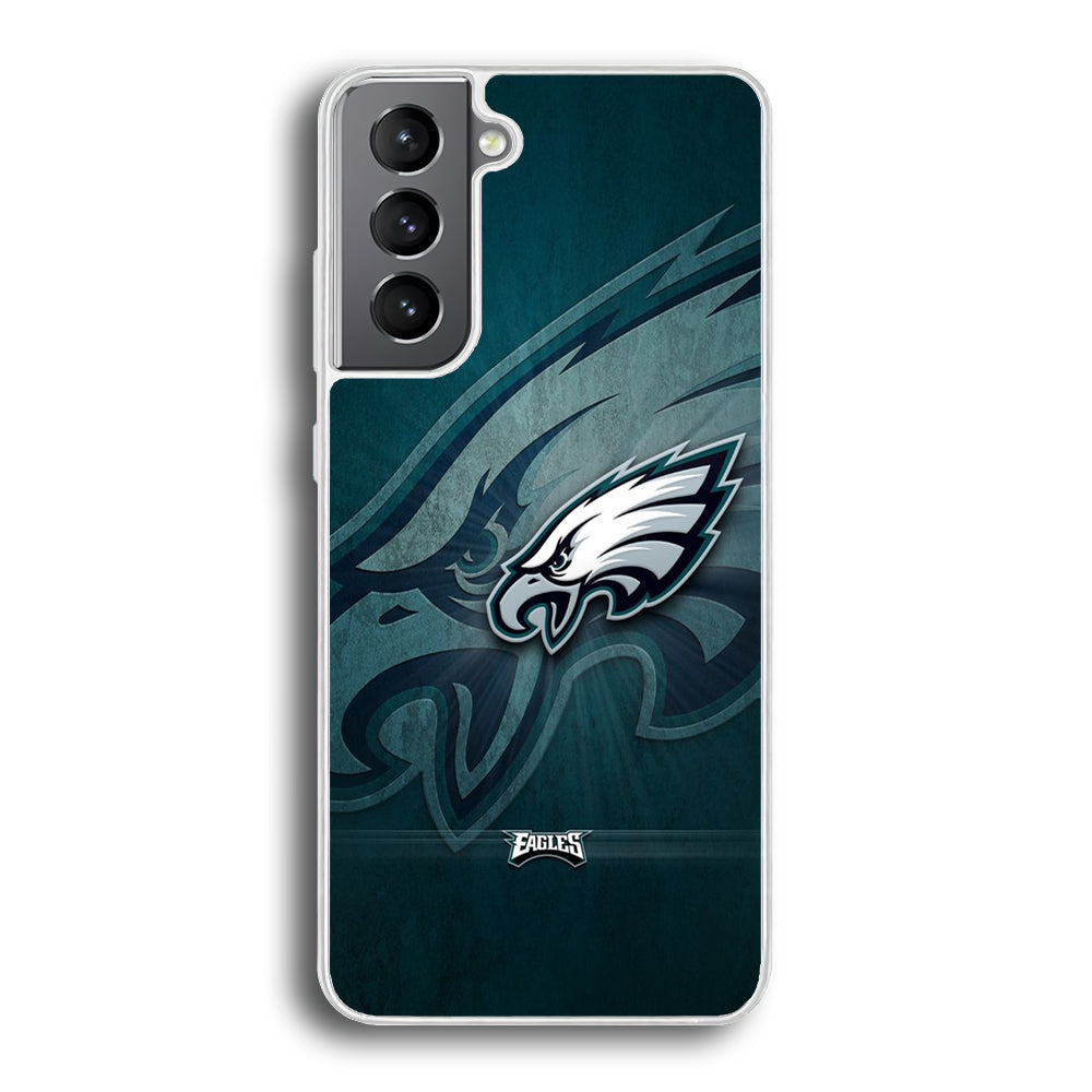 NFL Philadelphia Eagles 001 Samsung Galaxy S24 Case-Phone Case-Rubber White (2D Case)-Altracase