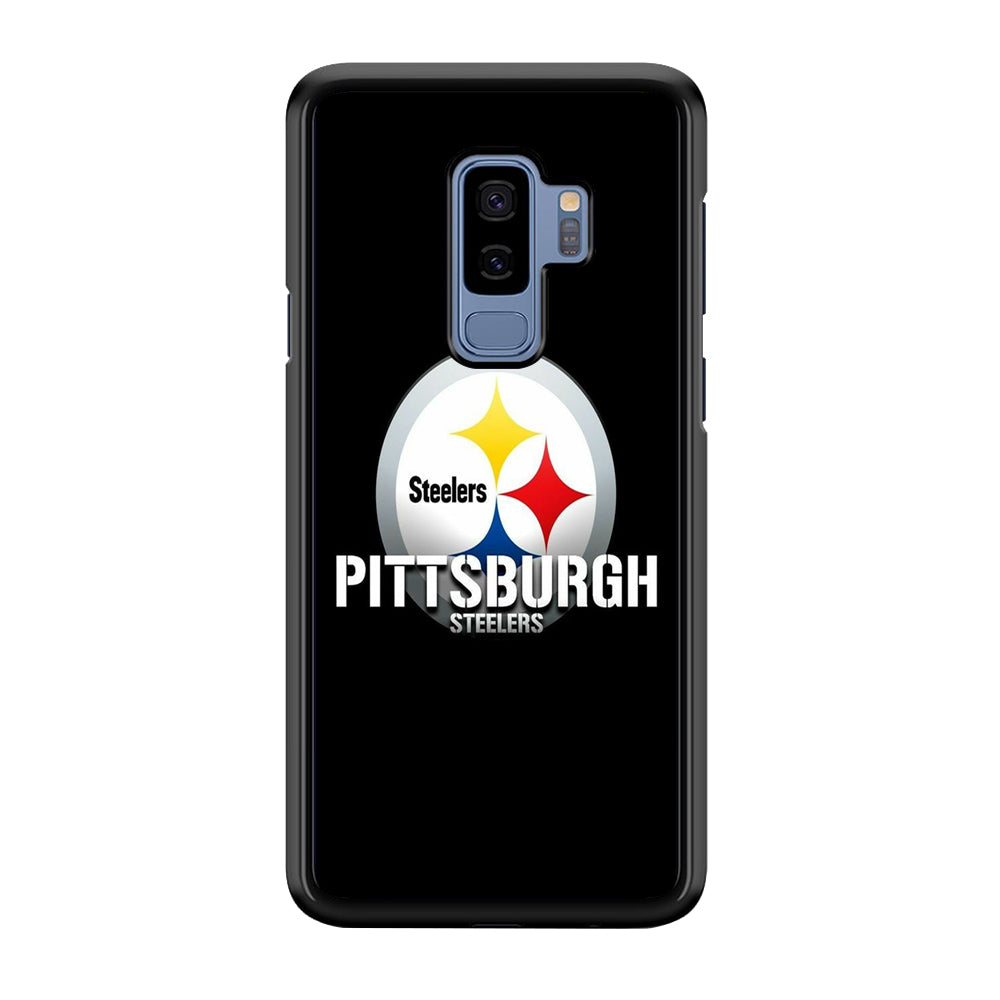 NFL Pittsburgh Steelers 001 Samsung Galaxy S9 Plus Case-Phone Case-Rubber Black (2D Case)-Altracase