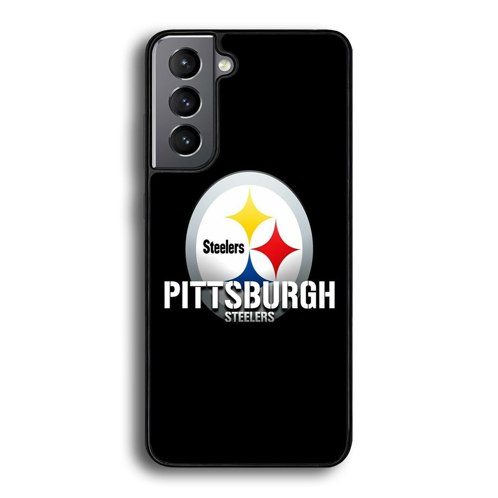 NFL Pittsburgh Steelers 001 Samsung Galaxy S24 Case-Phone Case-Rubber Black (2D Case)-Altracase