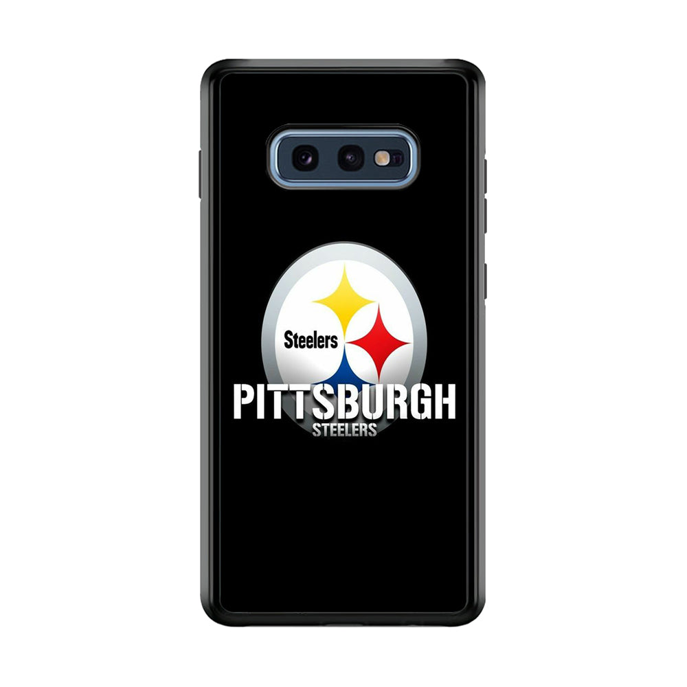 NFL Pittsburgh Steelers 001 Samsung Galaxy S10E Case-Phone Case-Rubber Black (2D Case)-Altracase