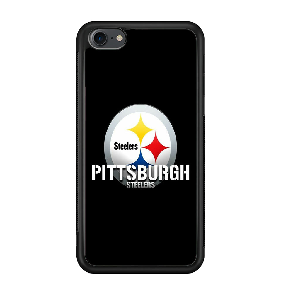 NFL Pittsburgh Steelers 001 iPod Touch 6 Case-Phone Case-Rubber White (2D Case)-Altracase