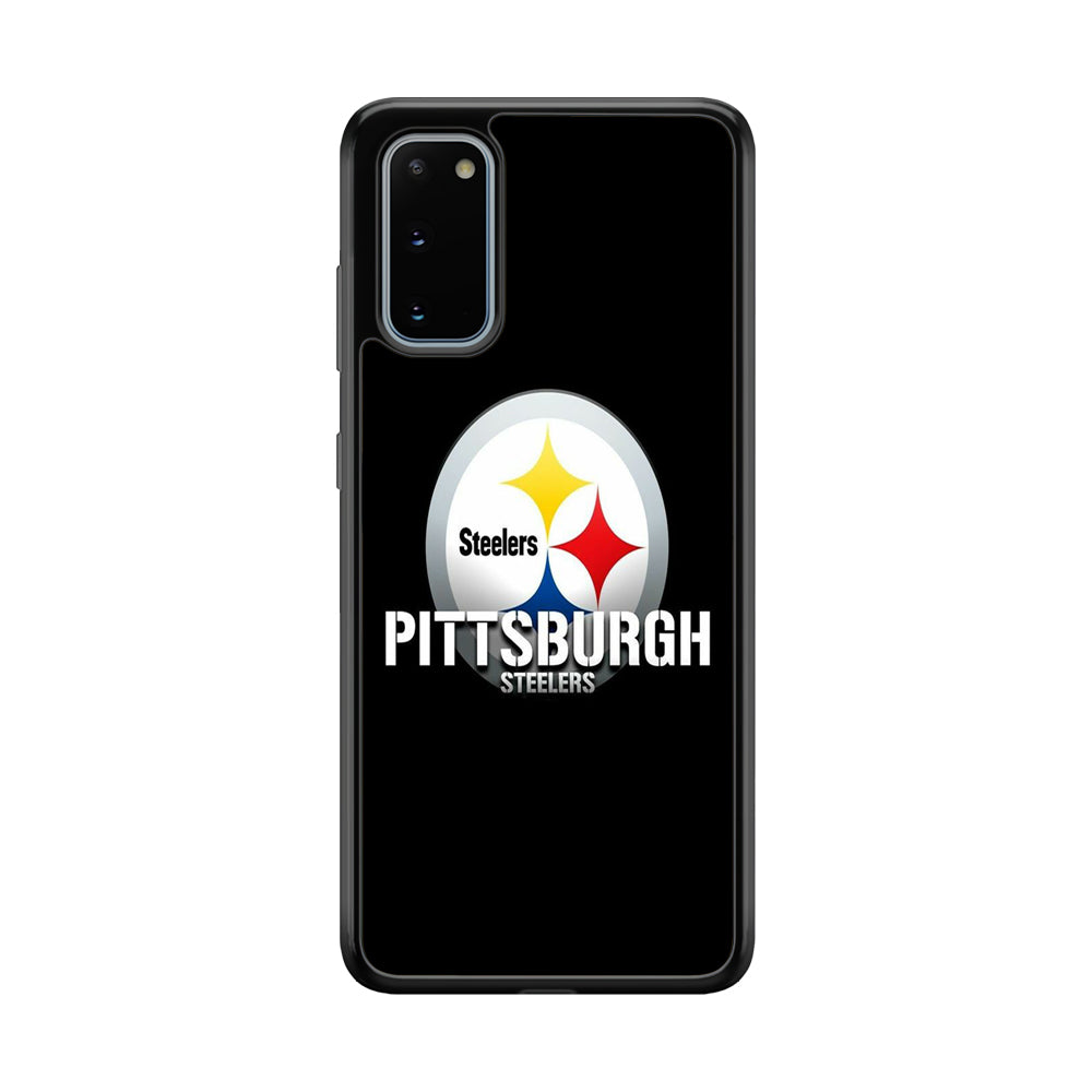 NFL Pittsburgh Steelers 001 Samsung Galaxy S20 Case-Phone Case-Rubber Black (2D Case)-Altracase