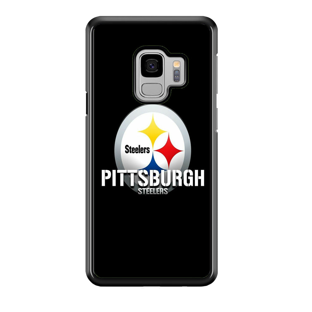 NFL Pittsburgh Steelers 001 Samsung Galaxy S9 Case-Phone Case-Rubber Black (2D Case)-Altracase