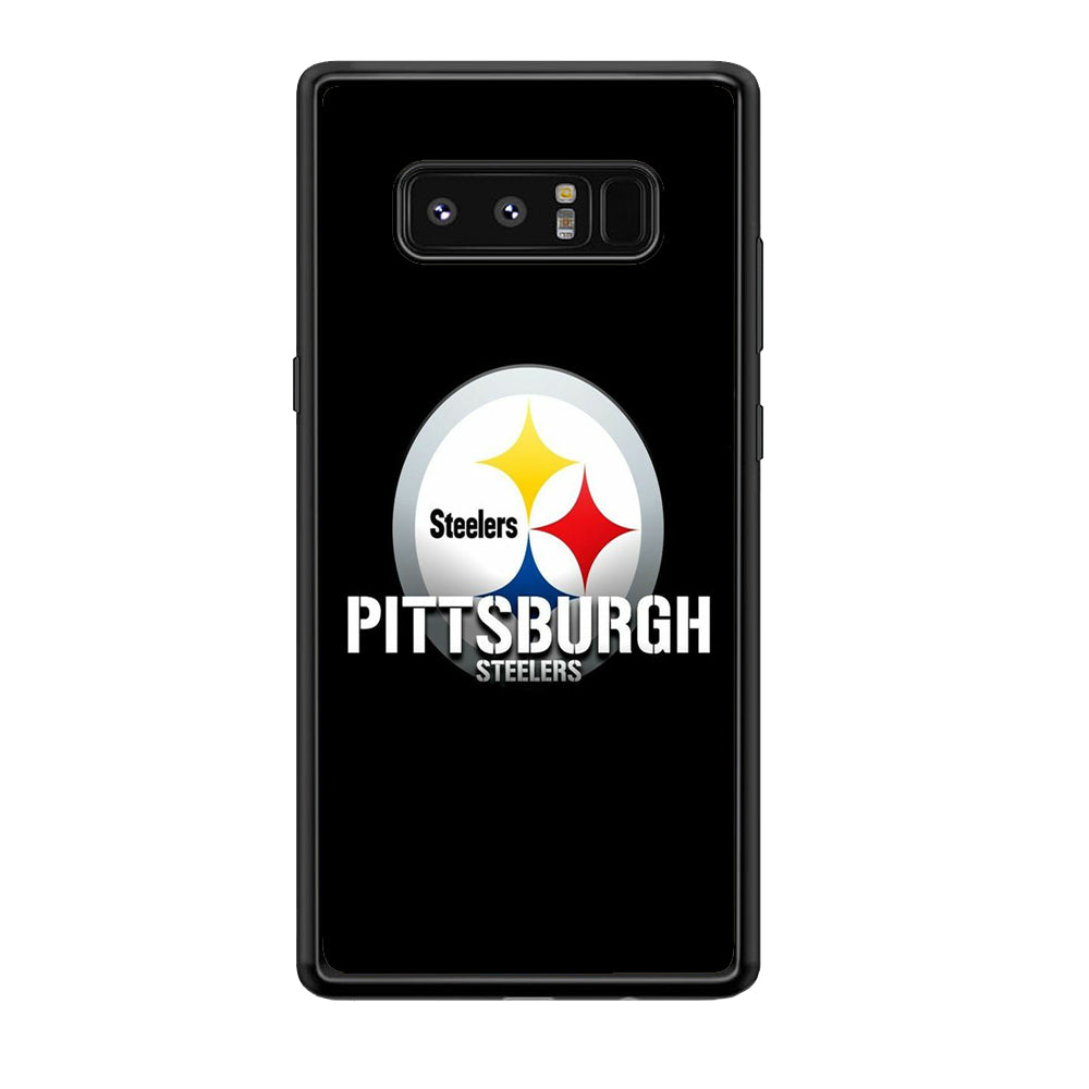 NFL Pittsburgh Steelers 001 Samsung Galaxy Note 8 Case-Phone Case-Rubber Black (2D Case)-Altracase