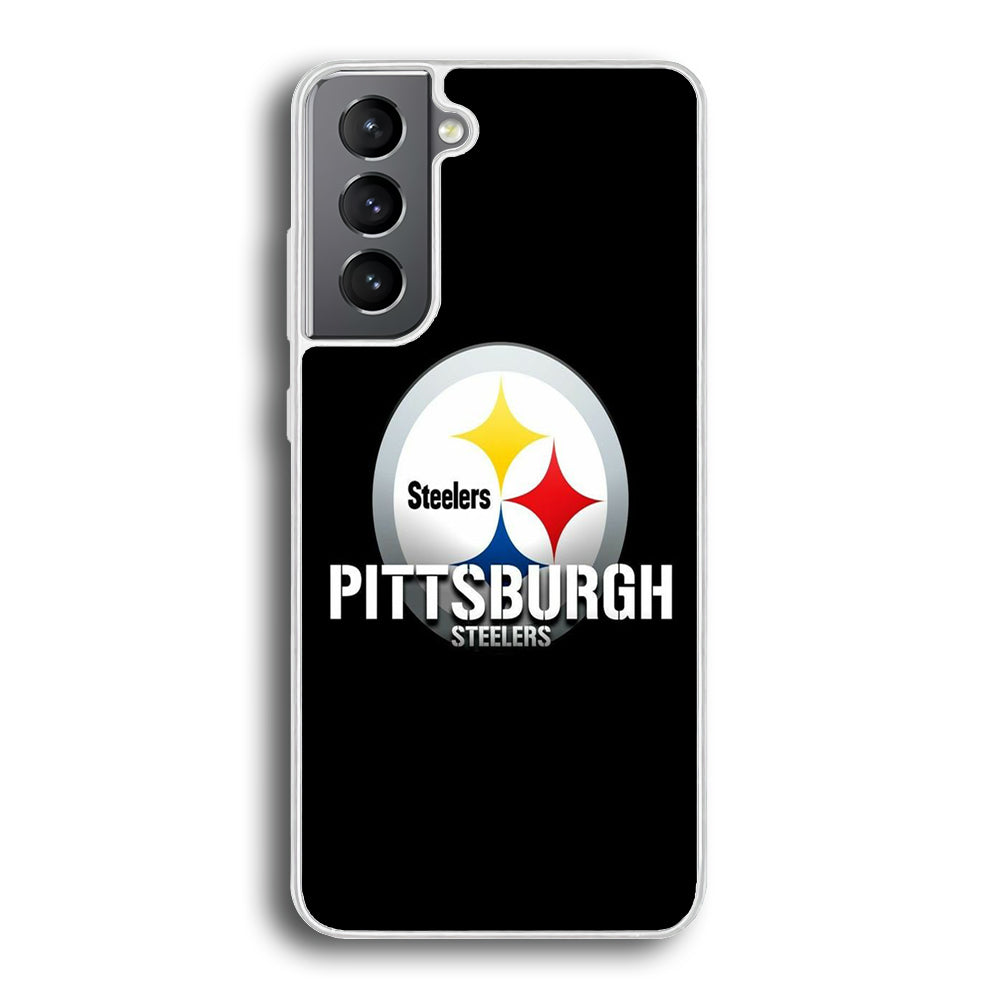 NFL Pittsburgh Steelers 001 Samsung Galaxy S24 Case-Phone Case-Rubber White (2D Case)-Altracase