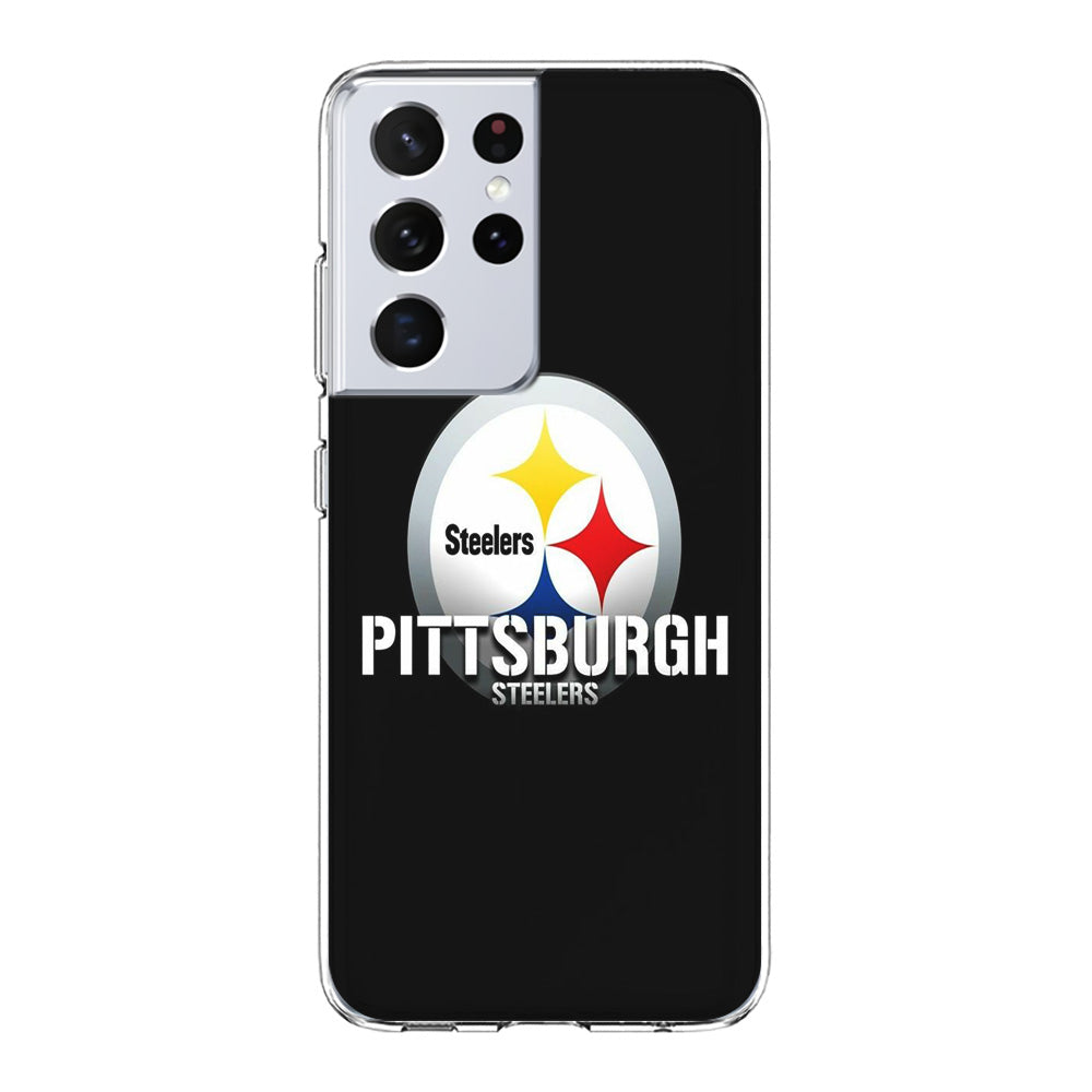 NFL Pittsburgh Steelers 001 Samsung Galaxy S21 Ultra Case-Phone Case-Clear Soft Case-Altracase