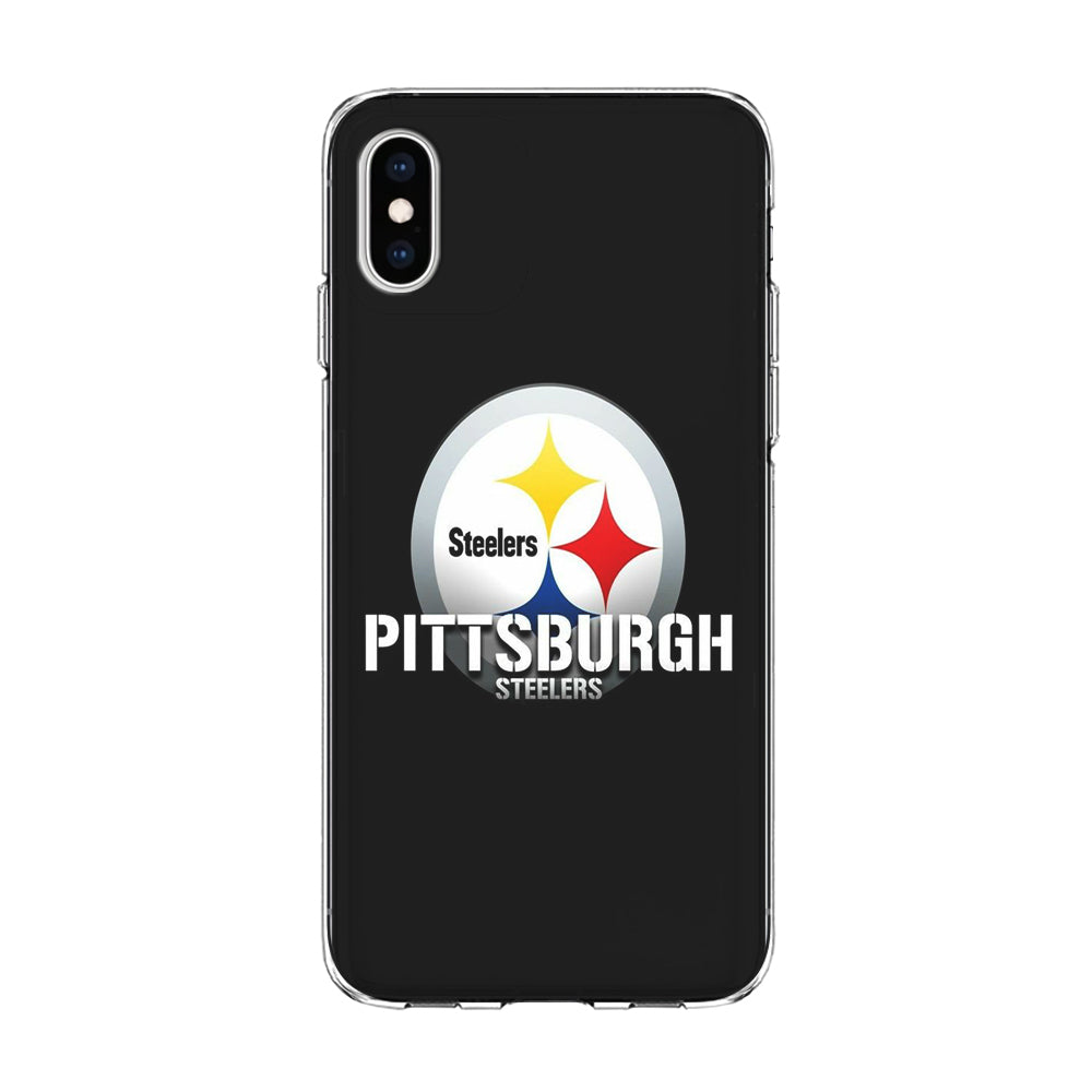 NFL Pittsburgh Steelers 001 iPhone Xs Case-Phone Case-Clear Soft Case-Altracase