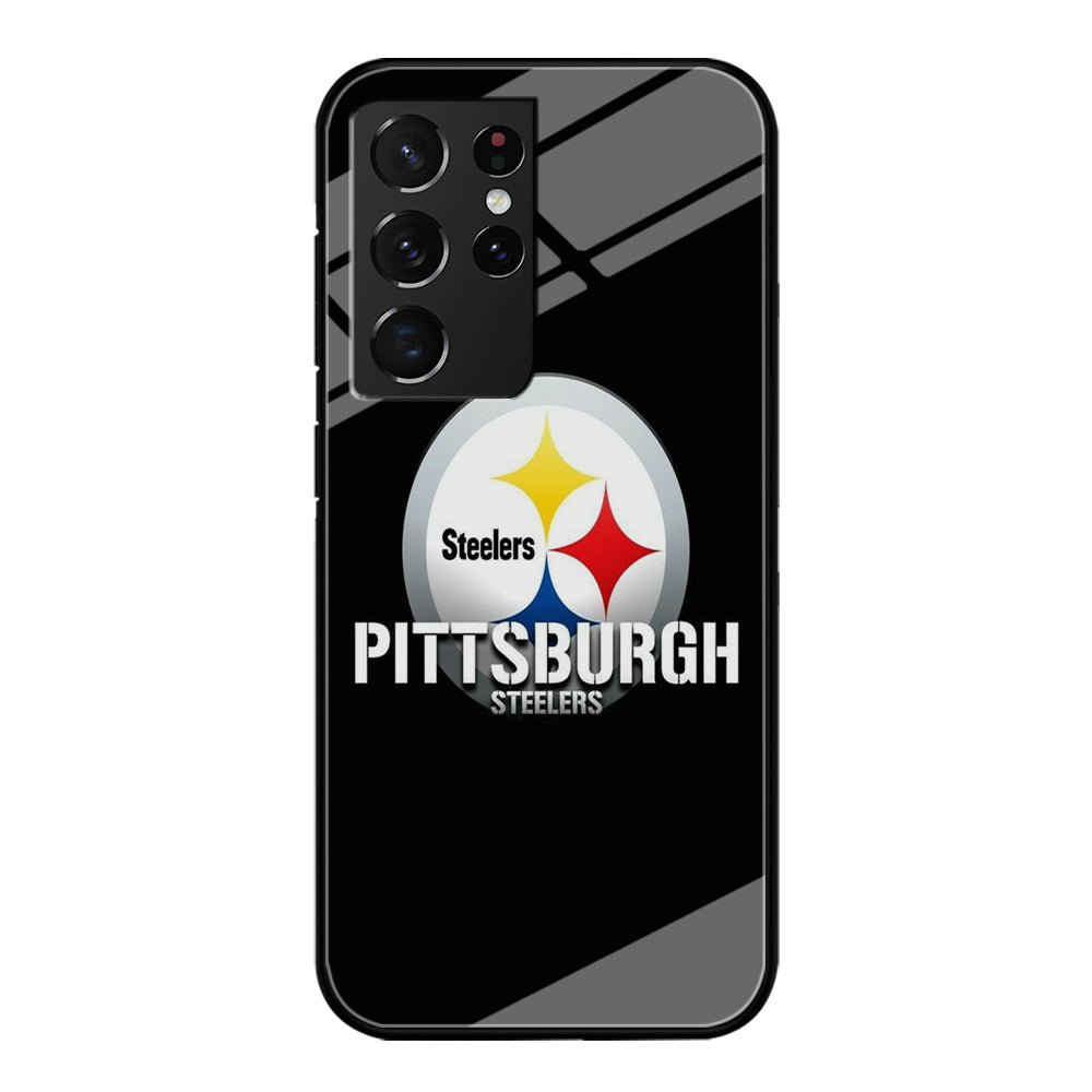 NFL Pittsburgh Steelers 001 Samsung Galaxy S21 Ultra Case-Phone Case-Tempered Glass Case-Altracase