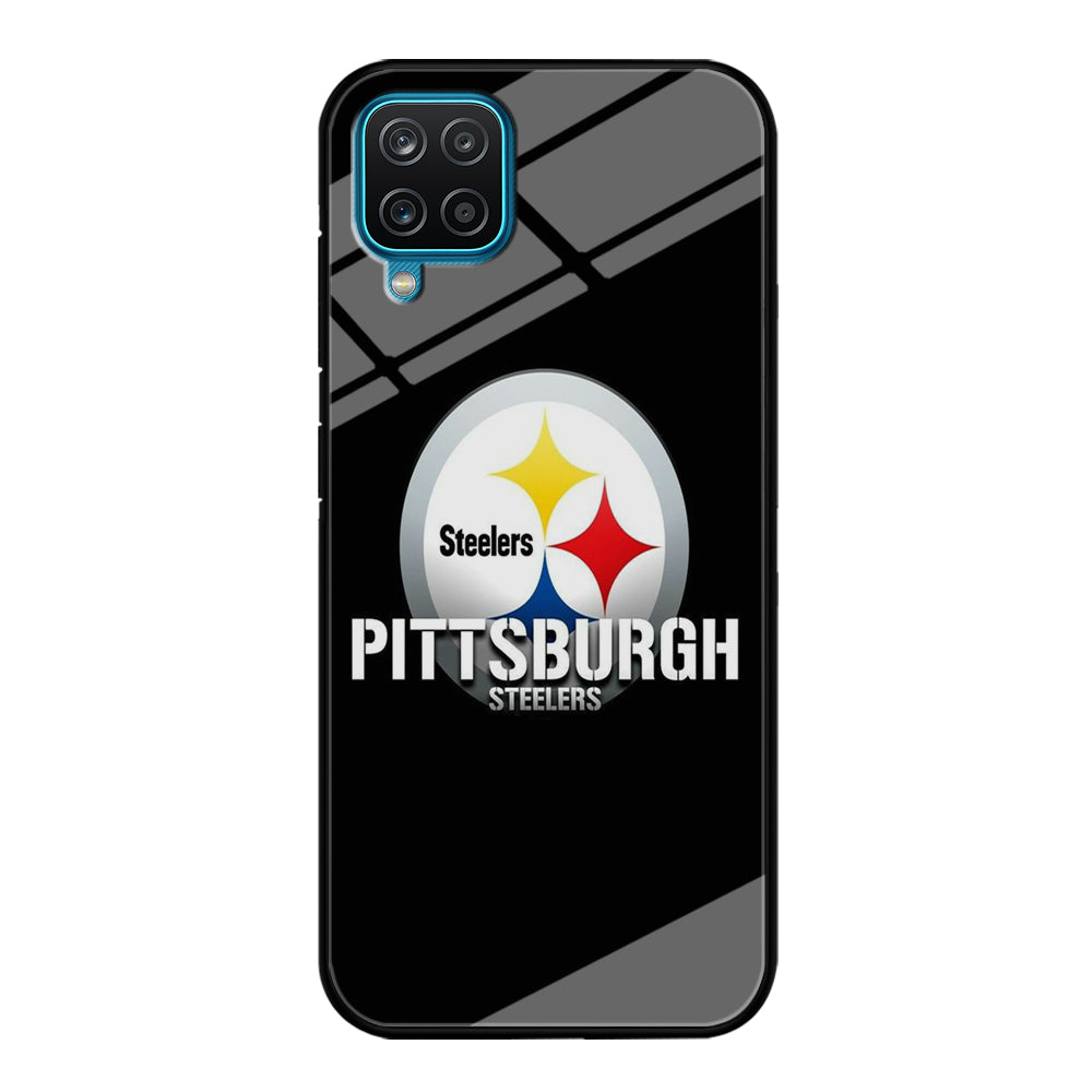 NFL Pittsburgh Steelers 001 Samsung Galaxy A12 Case-Phone Case-Tempered Glass Case-Altracase