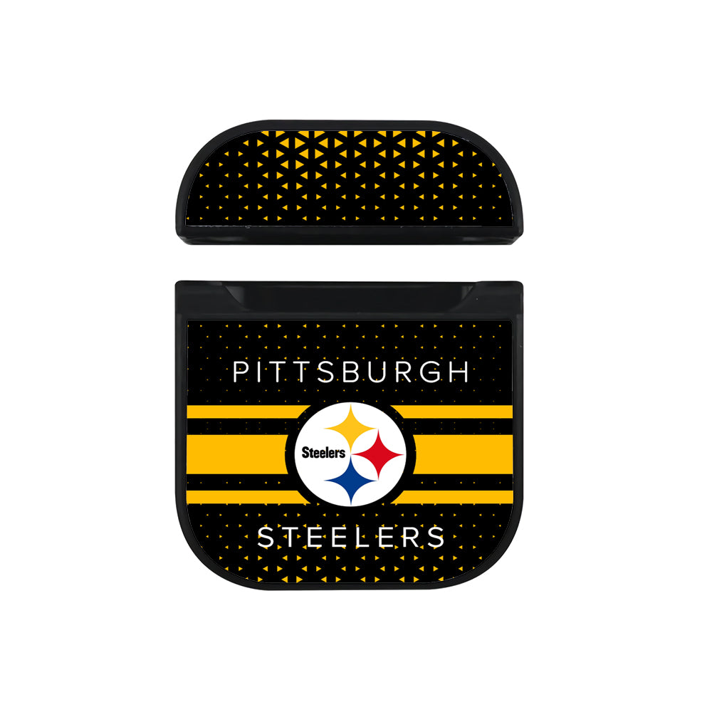 NFL Pittsburgh Steelers Logo Apple AirPods Case-AirPod Case-Black-Altracase