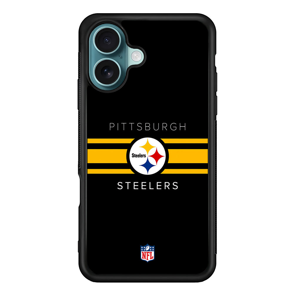 NFL Pittsburgh Steelers Yellow Stripe iPhone 16 Case - Altracase
