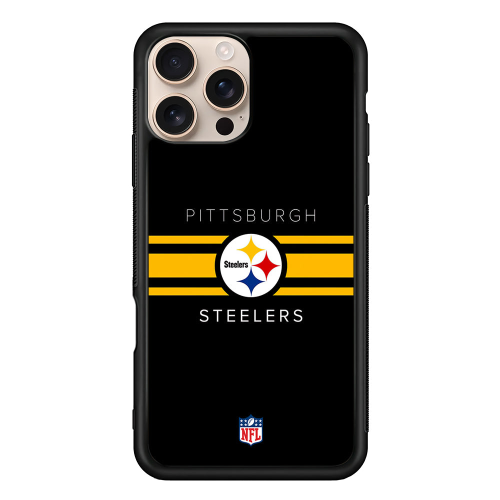 NFL Pittsburgh Steelers Yellow Stripe iPhone 16 Pro Max Case - Altracase