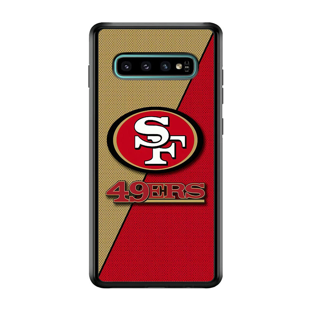NFL San Francisco 49ers 001 Samsung Galaxy S10 Case-Phone Case-Rubber Black (2D Case)-Altracase