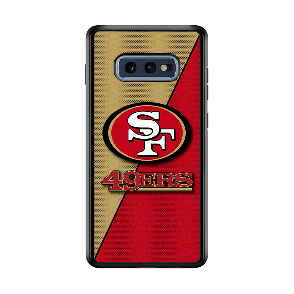 NFL San Francisco 49ers 001 Samsung Galaxy S10E Case-Phone Case-Rubber Black (2D Case)-Altracase