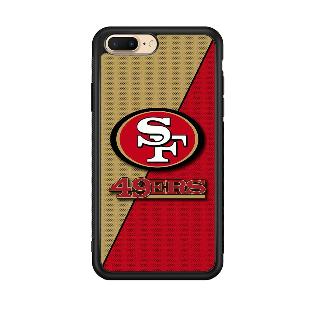 NFL San Francisco 49ers 001 iPhone 8 Plus Case-Phone Case-Rubber Black (2D Case)-Altracase