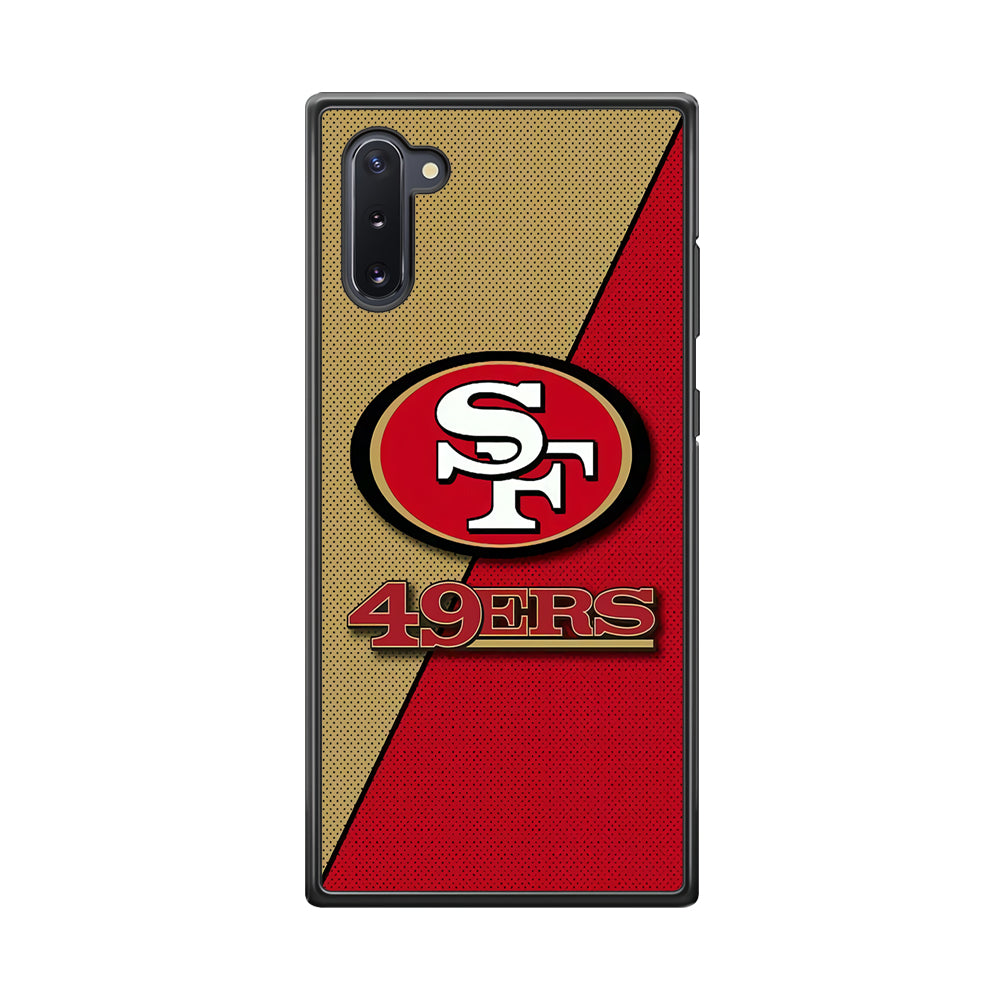 NFL San Francisco 49ers 001 Samsung Galaxy Note 10 Case-Phone Case-Rubber Black (2D Case)-Altracase