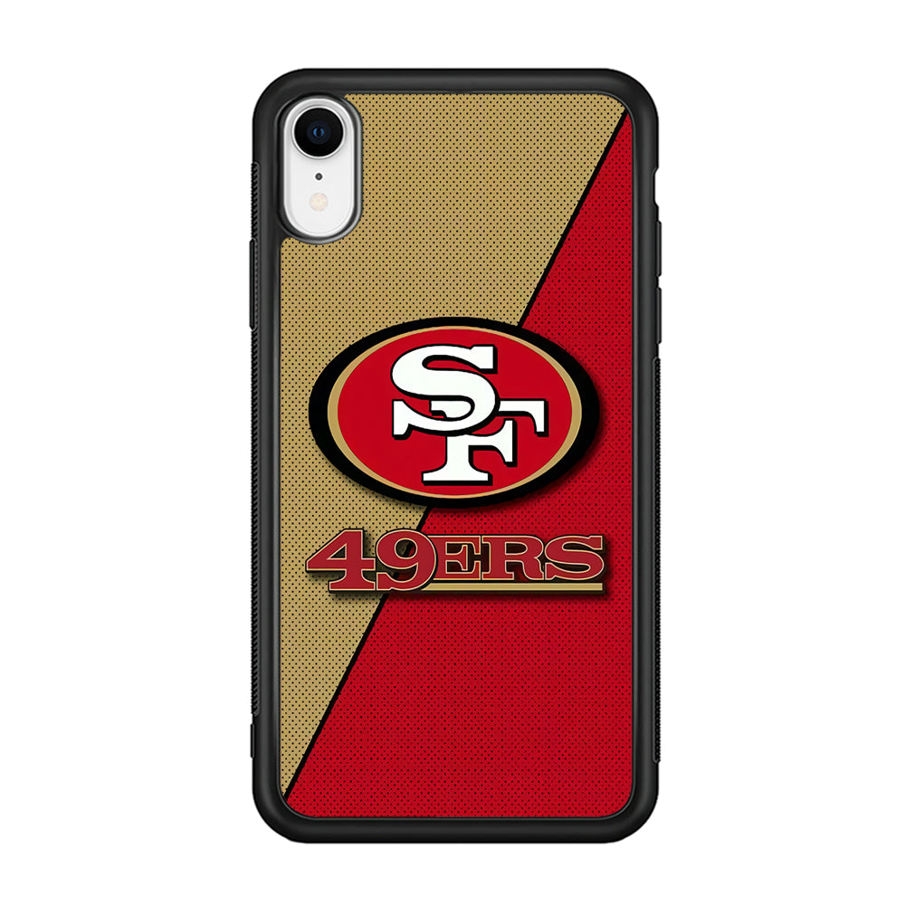 NFL San Francisco 49ers 001 iPhone XR Case-Phone Case-Rubber Black (2D Case)-Altracase