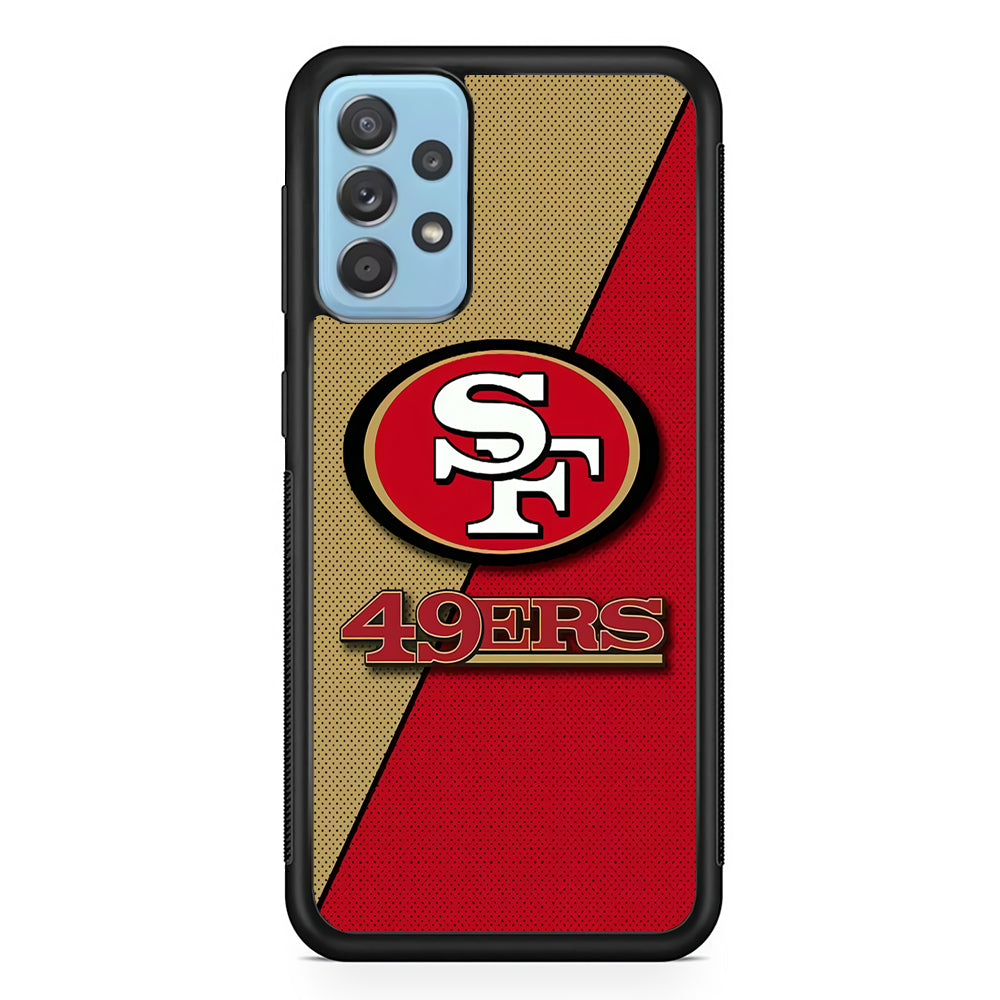 NFL San Francisco 49ers 001 Samsung Galaxy A72 Case-Phone Case-Rubber Black (2D Case)-Altracase