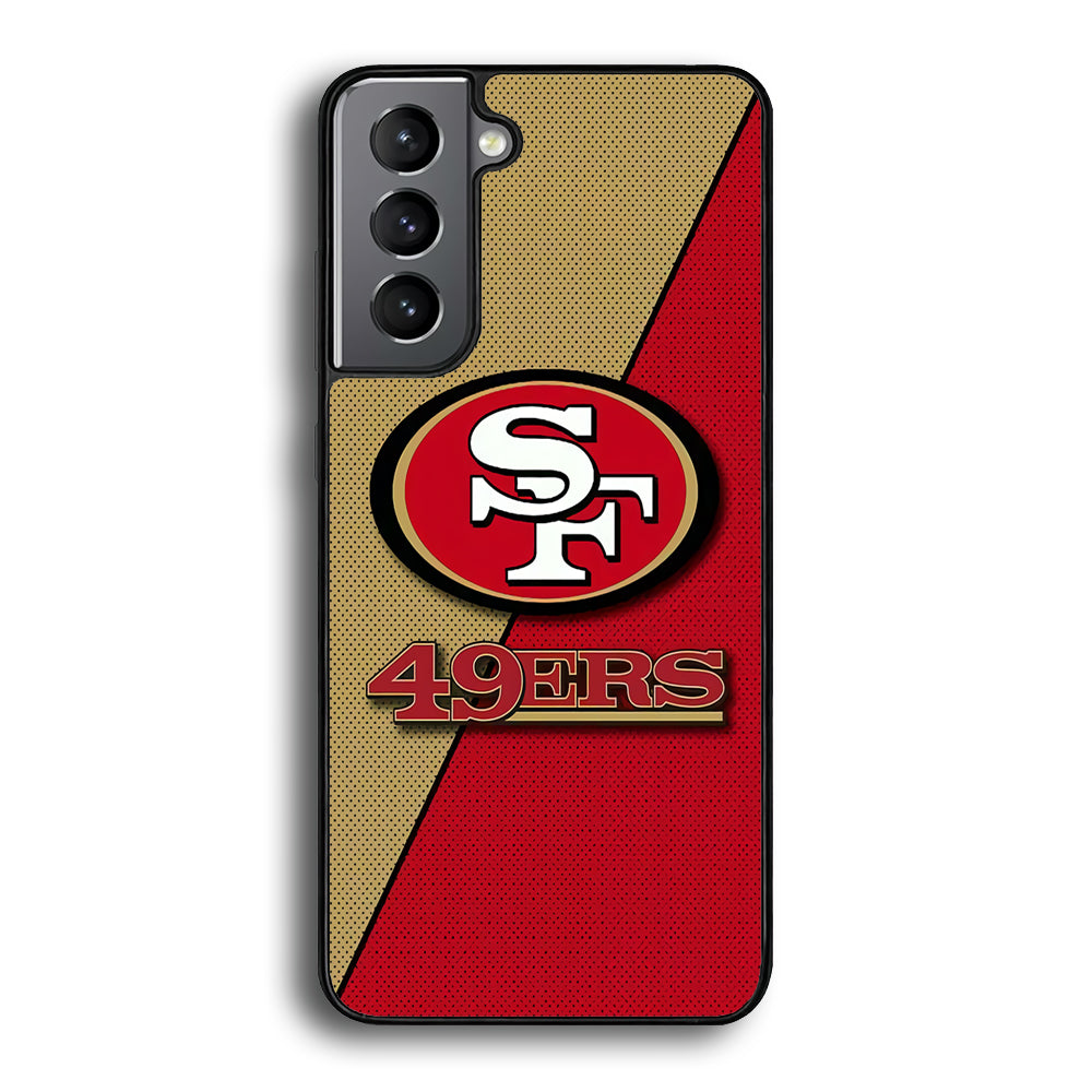 NFL San Francisco 49ers 001 Samsung Galaxy S21 Case-Phone Case-Rubber Black (2D Case)-Altracase