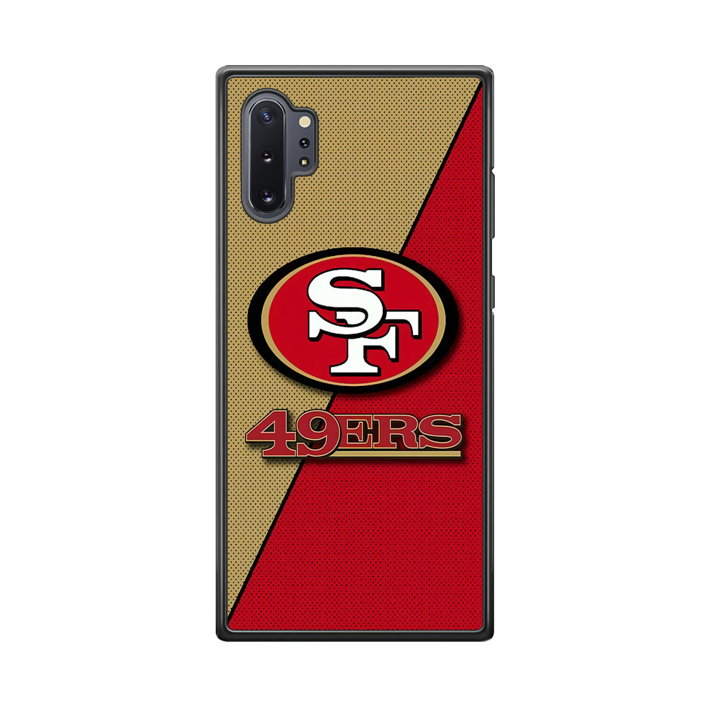 NFL San Francisco 49ers 001 Samsung Galaxy Note 10 Plus Case-Phone Case-Rubber Black (2D Case)-Altracase