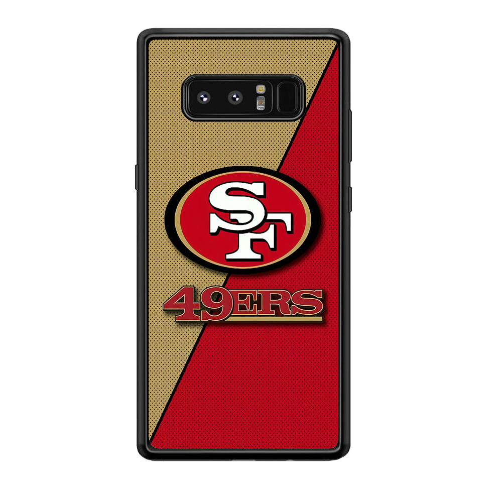 NFL San Francisco 49ers 001 Samsung Galaxy Note 8 Case-Phone Case-Rubber Black (2D Case)-Altracase
