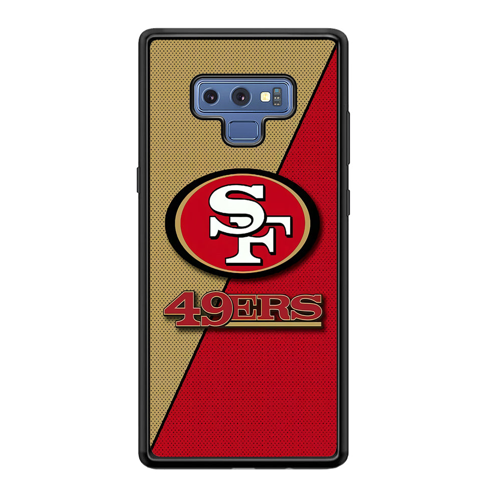 NFL San Francisco 49ers 001 Samsung Galaxy Note 9 Case-Phone Case-Rubber Black (2D Case)-Altracase