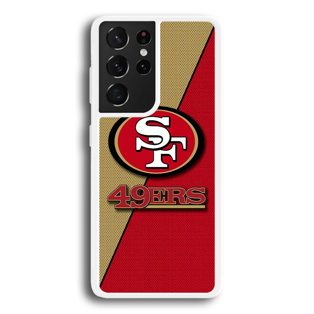 NFL San Francisco 49ers 001 Samsung Galaxy S24 Ultra Case-Phone Case-Rubber White (2D Case)-Altracase