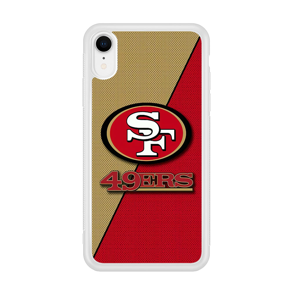 NFL San Francisco 49ers 001 iPhone XR Case-Phone Case-Rubber White (2D Case)-Altracase