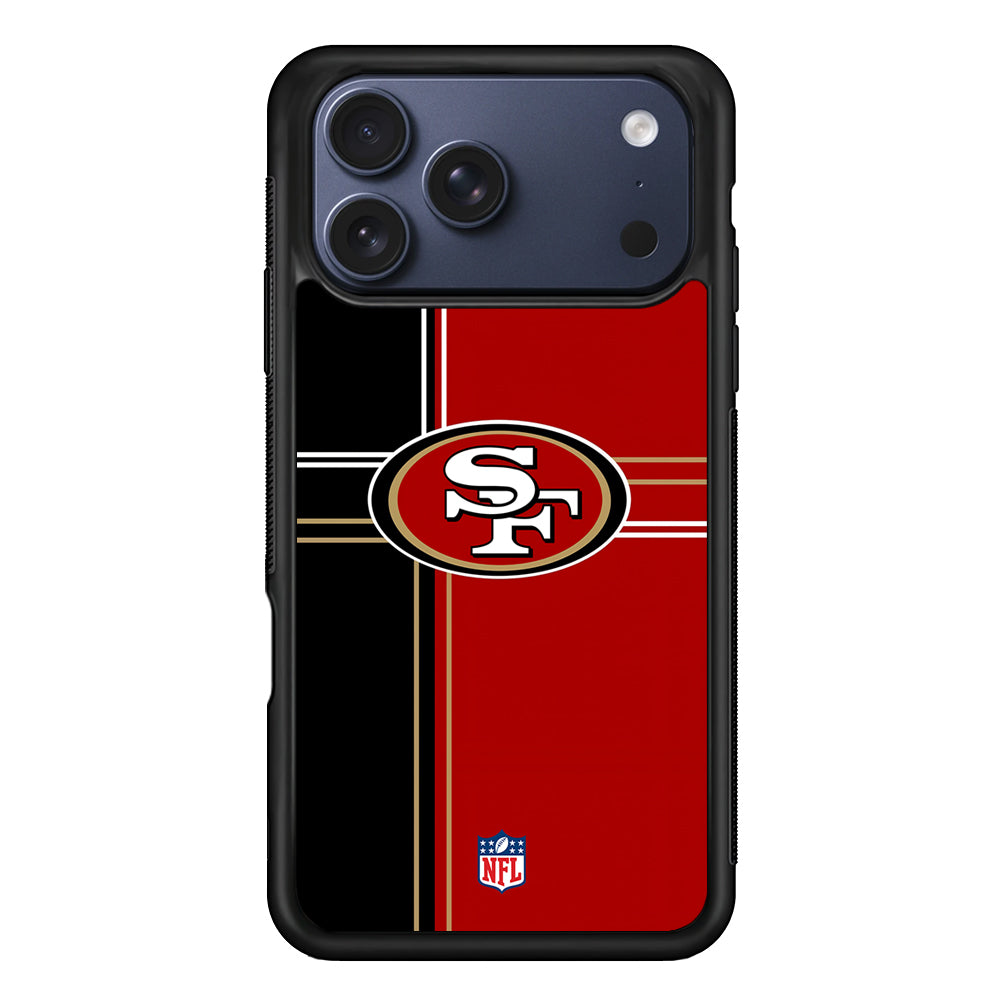 NFL San Francisco 49ers Red Black iPhone 17 Pro Max Case - Altracase