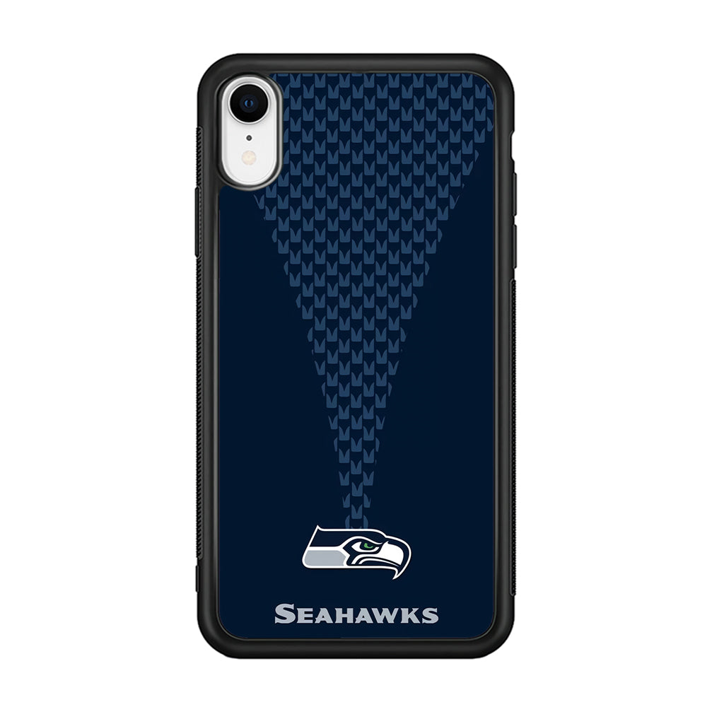 NFL Seattle Seahawks 001 iPhone XR Case-Phone Case-Rubber Black (2D Case)-Altracase