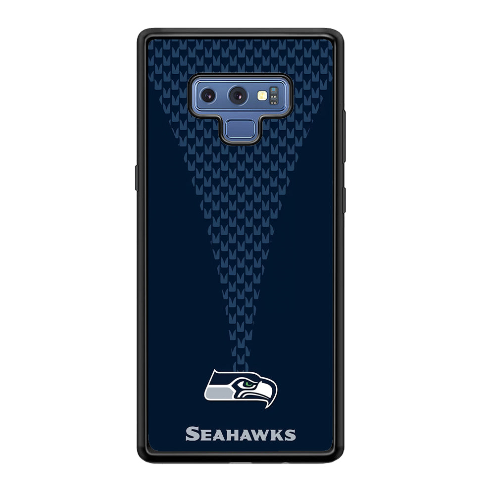 NFL Seattle Seahawks 001 Samsung Galaxy Note 9 Case-Phone Case-Rubber Black (2D Case)-Altracase