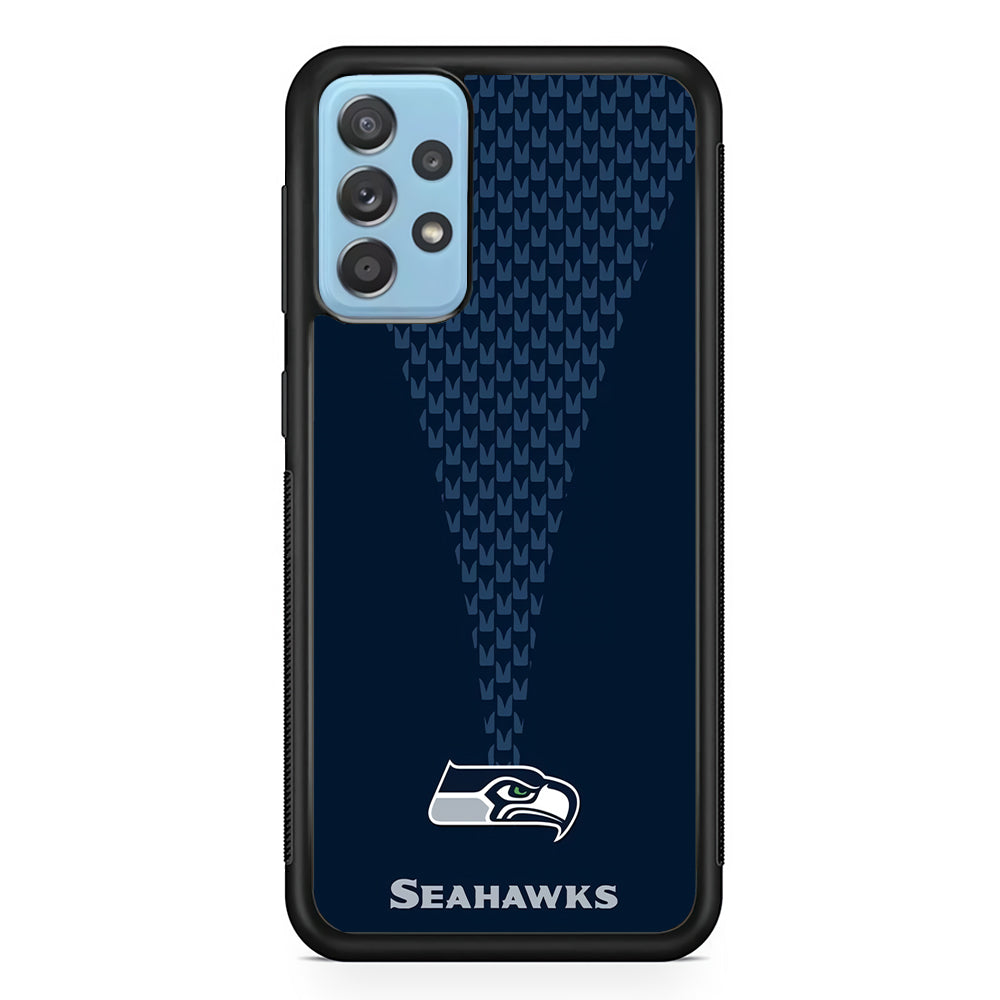 NFL Seattle Seahawks 001 Samsung Galaxy A72 Case-Phone Case-Rubber Black (2D Case)-Altracase