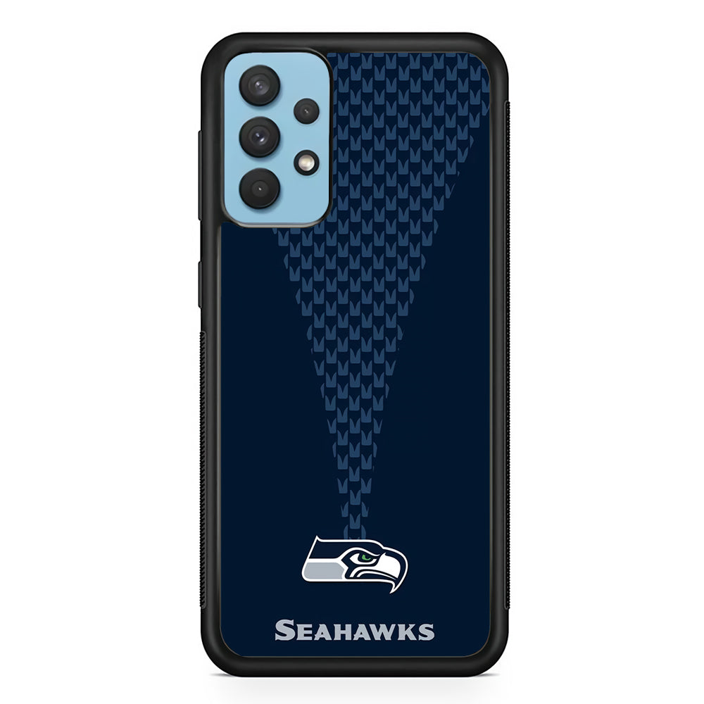 NFL Seattle Seahawks 001 Samsung Galaxy A32 Case-Phone Case-Rubber Black (2D Case)-Altracase