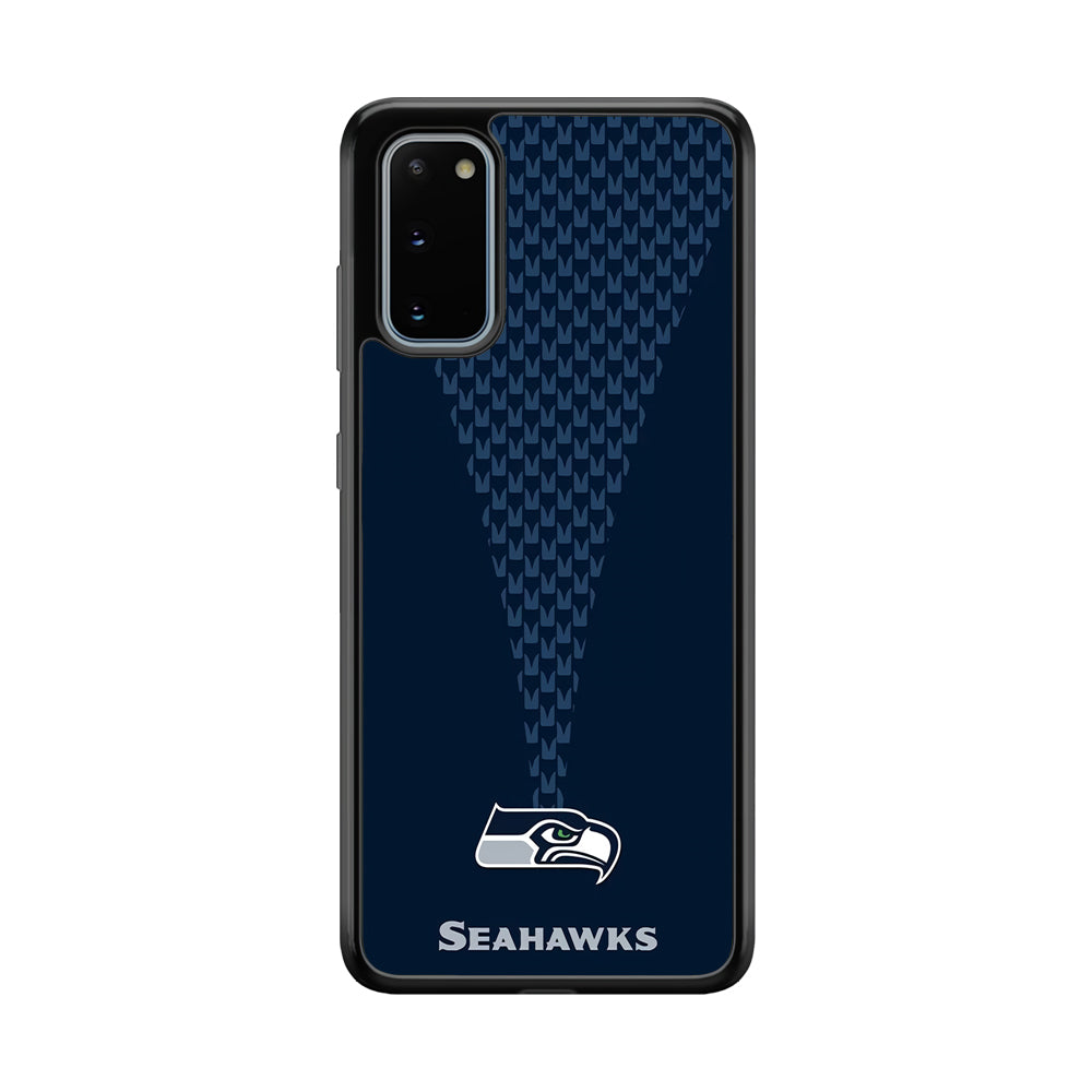 NFL Seattle Seahawks 001 Samsung Galaxy S20 Case-Phone Case-Rubber Black (2D Case)-Altracase