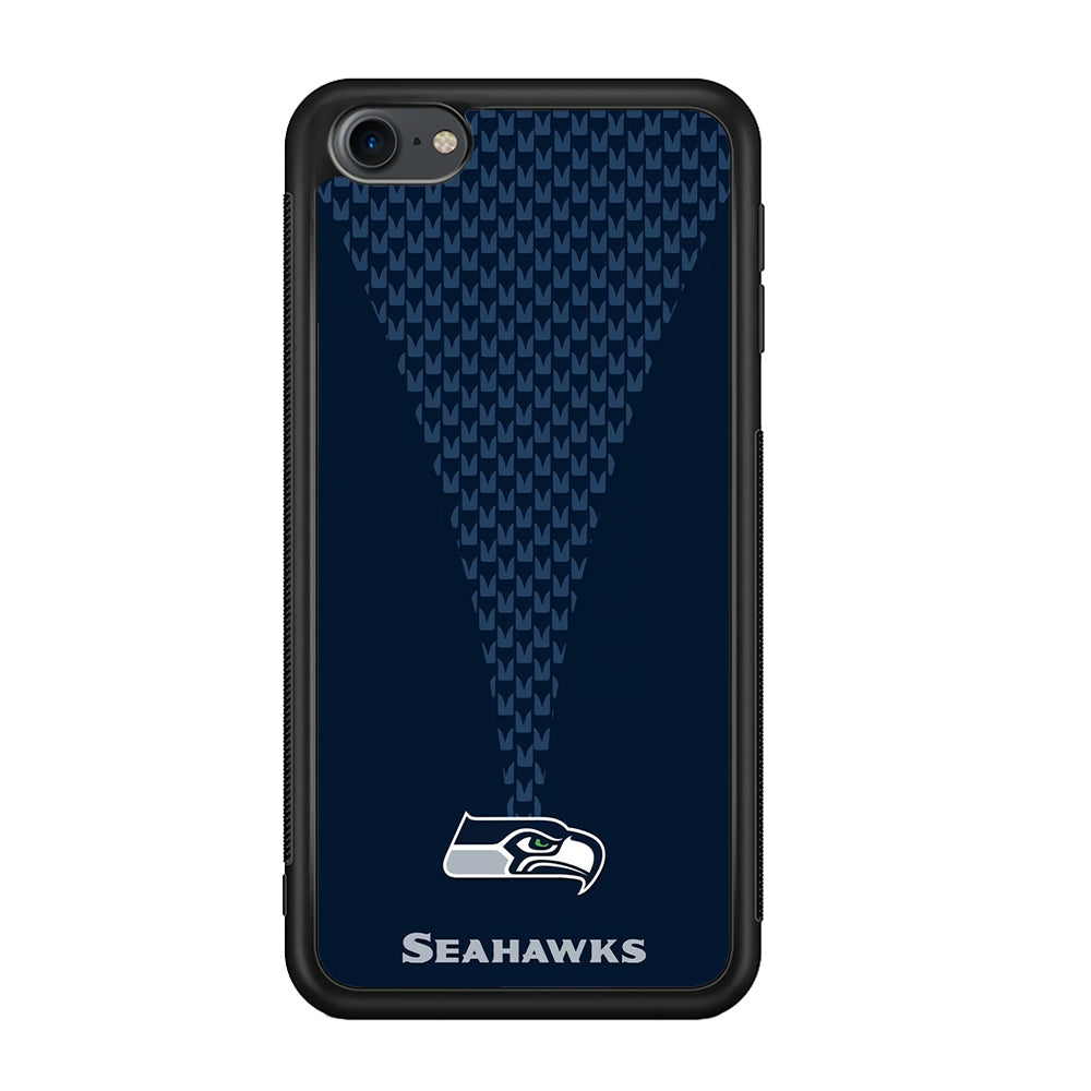 NFL Seattle Seahawks 001 iPod Touch 6 Case-Phone Case-Rubber White (2D Case)-Altracase
