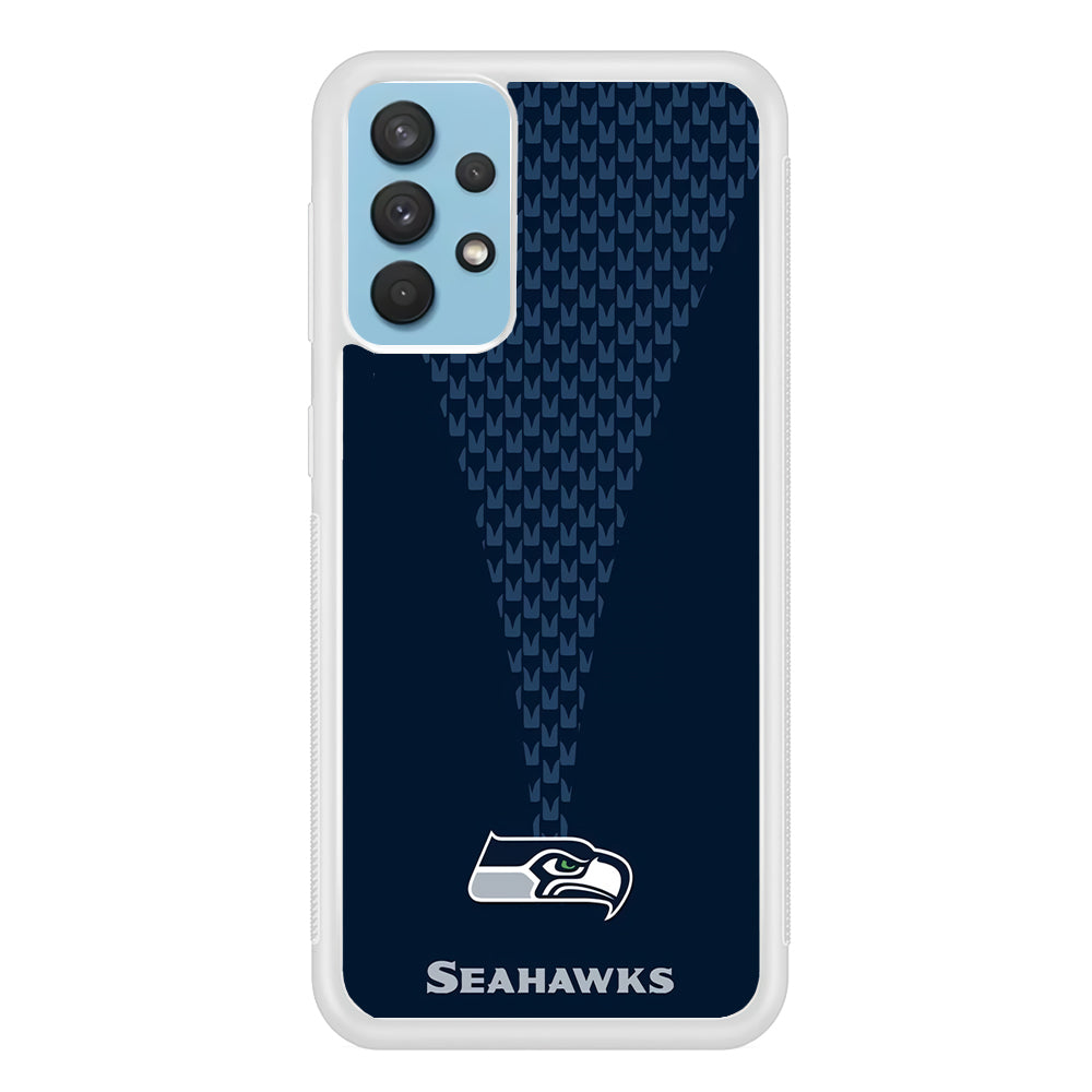 NFL Seattle Seahawks 001 Samsung Galaxy A32 Case-Phone Case-Rubber White (2D Case)-Altracase
