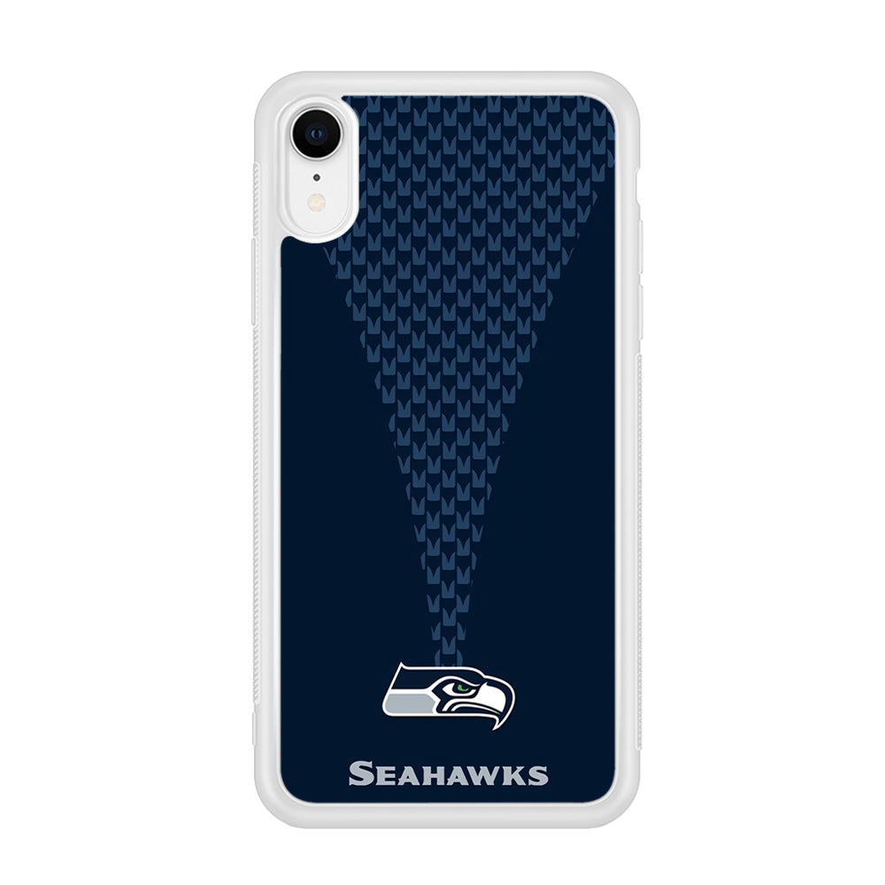 NFL Seattle Seahawks 001 iPhone XR Case-Phone Case-Rubber White (2D Case)-Altracase