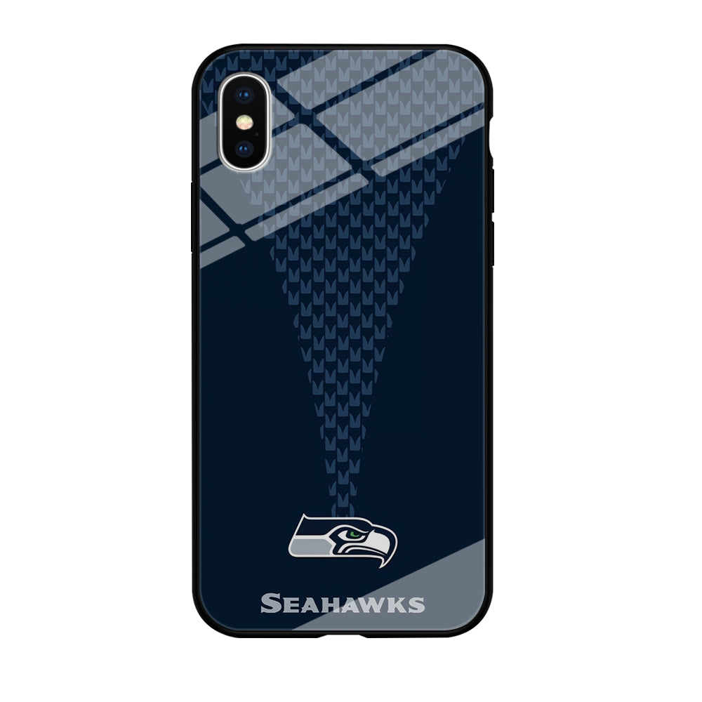 NFL Seattle Seahawks 001 iPhone Xs Max Case-Phone Case-Tempered Glass Case-Altracase