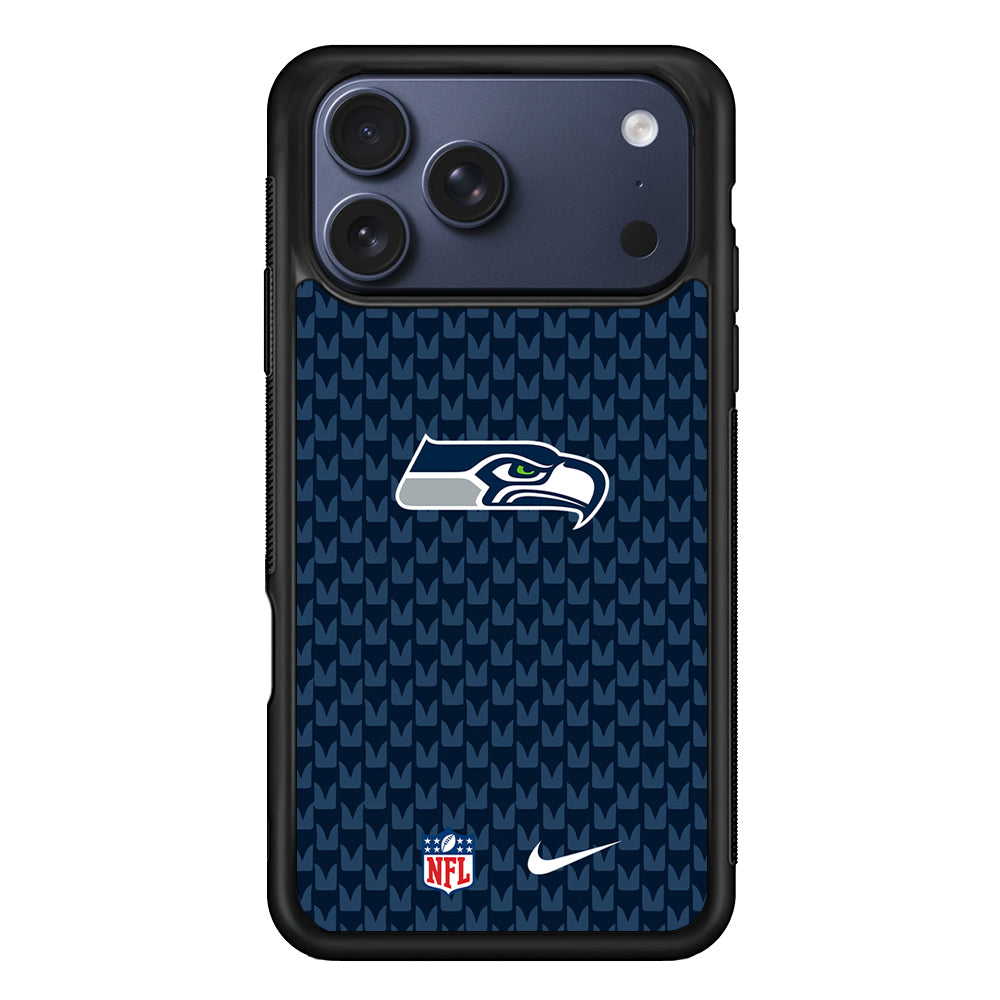 NFL Seattle Seahawks Pattern Nike iPhone 17 Pro Case - Altracase