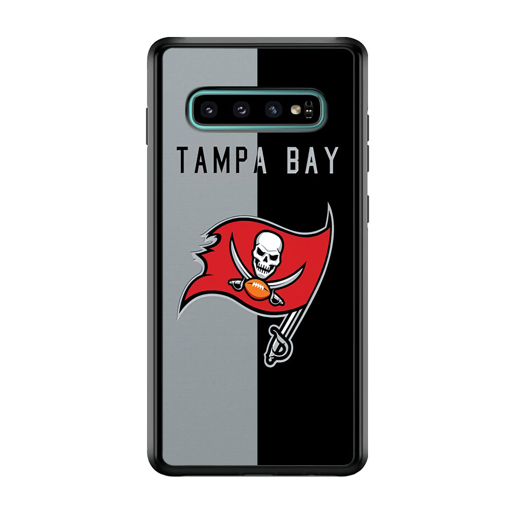 NFL Tampa Bay Buccaneers 001 Samsung Galaxy S10 Case-Phone Case-Rubber Black (2D Case)-Altracase