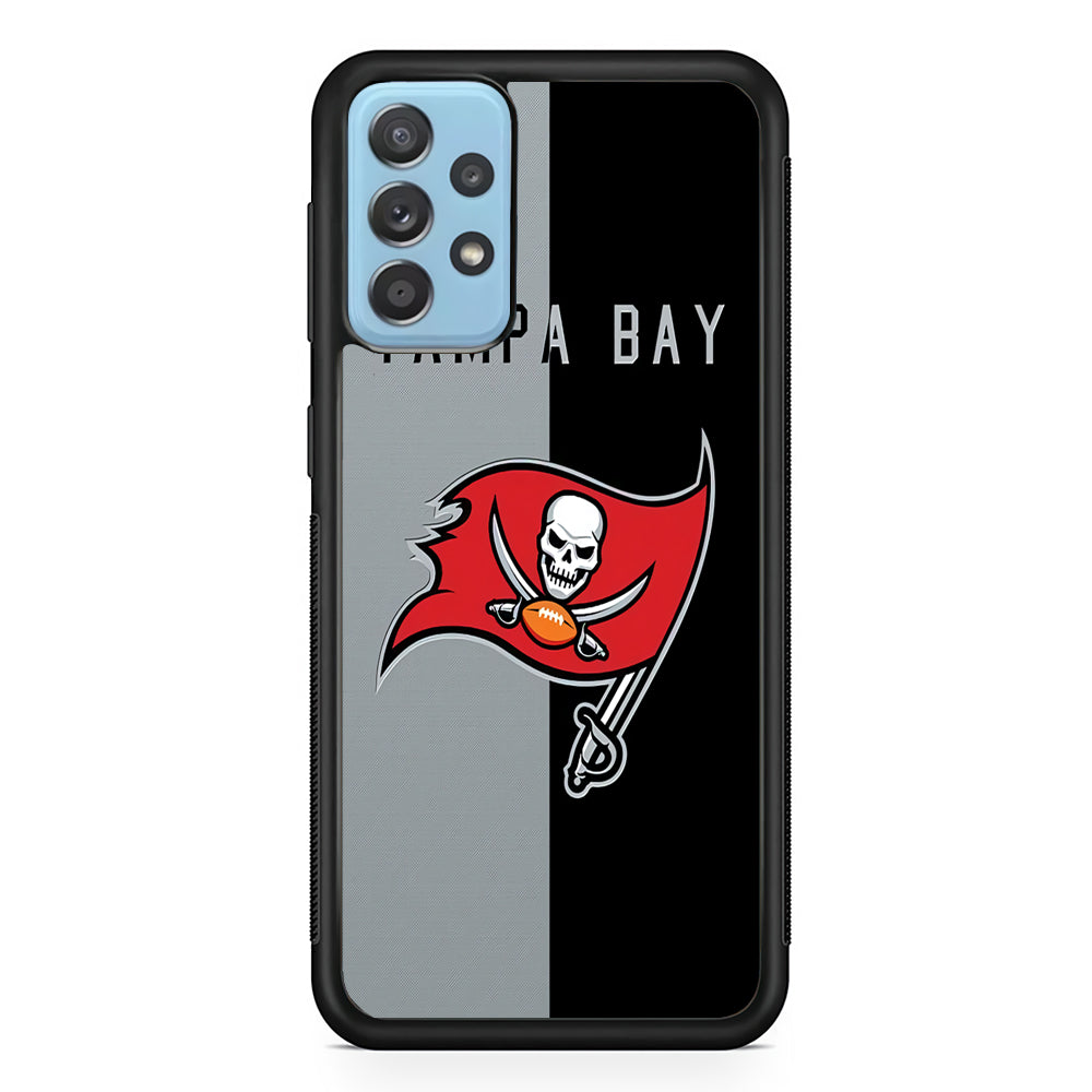 NFL Tampa Bay Buccaneers 001 Samsung Galaxy A52 Case-Phone Case-Rubber Black (2D Case)-Altracase