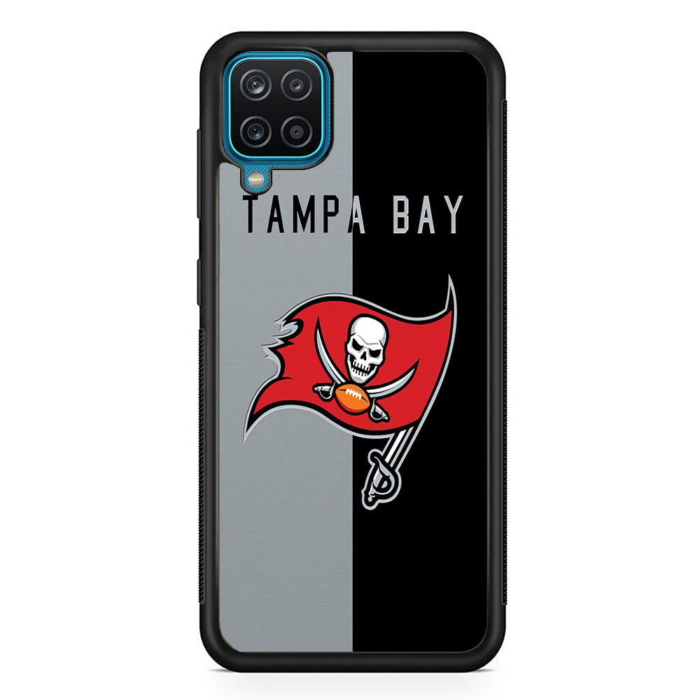 NFL Tampa Bay Buccaneers 001 Samsung Galaxy A12 Case-Phone Case-Rubber Black (2D Case)-Altracase