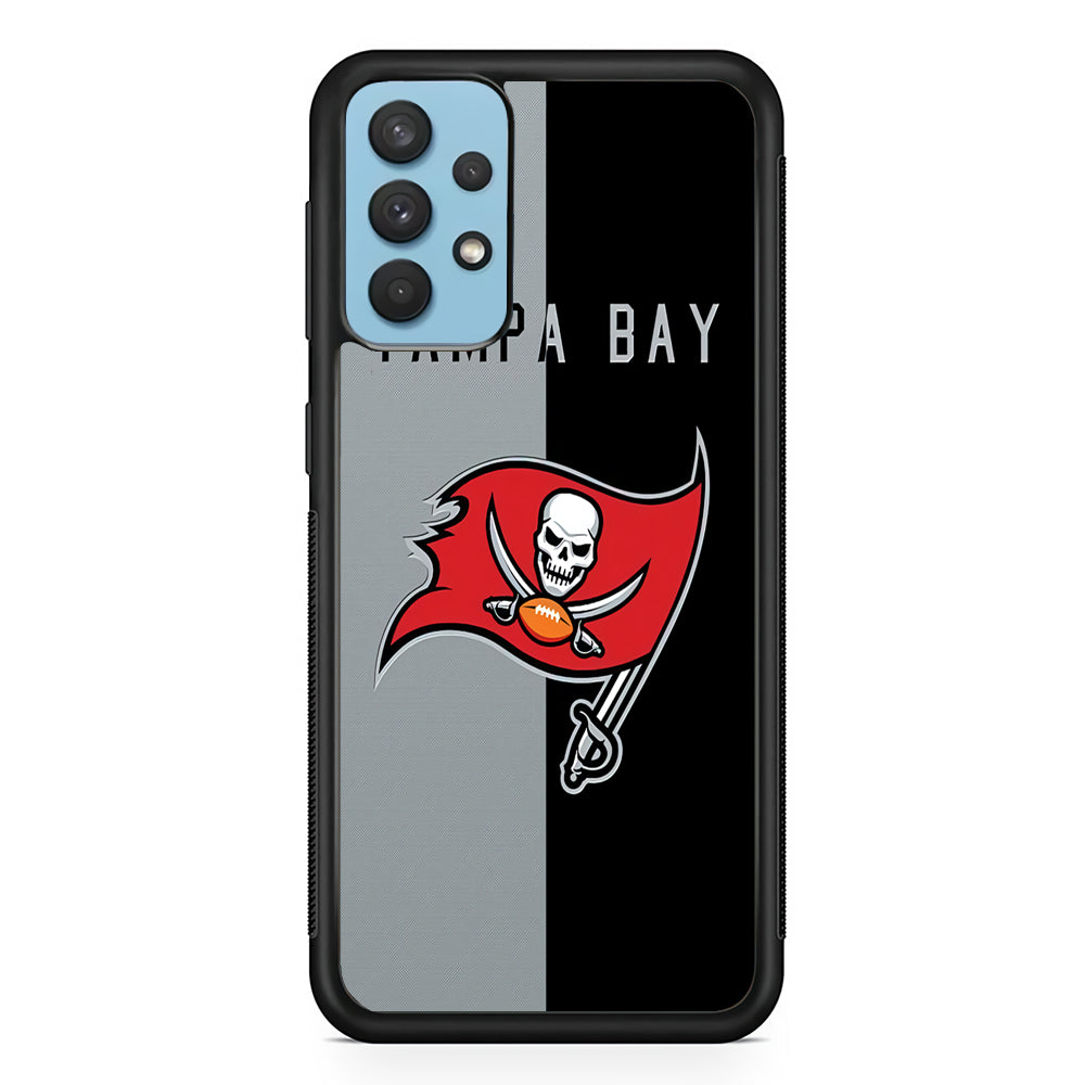 NFL Tampa Bay Buccaneers 001 Samsung Galaxy A32 Case-Phone Case-Rubber Black (2D Case)-Altracase
