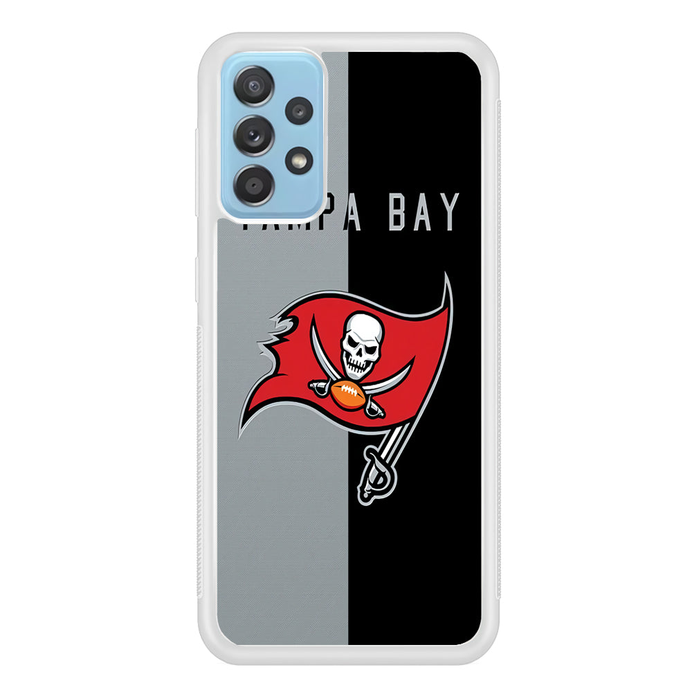 NFL Tampa Bay Buccaneers 001 Samsung Galaxy A52 Case-Phone Case-Rubber White (2D Case)-Altracase