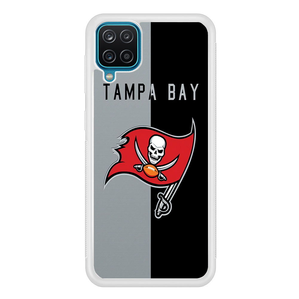 NFL Tampa Bay Buccaneers 001 Samsung Galaxy A12 Case-Phone Case-Rubber White (2D Case)-Altracase