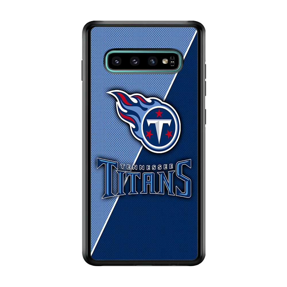 NFL Tennessee Titans 001 Samsung Galaxy S10 Case-Phone Case-Rubber Black (2D Case)-Altracase