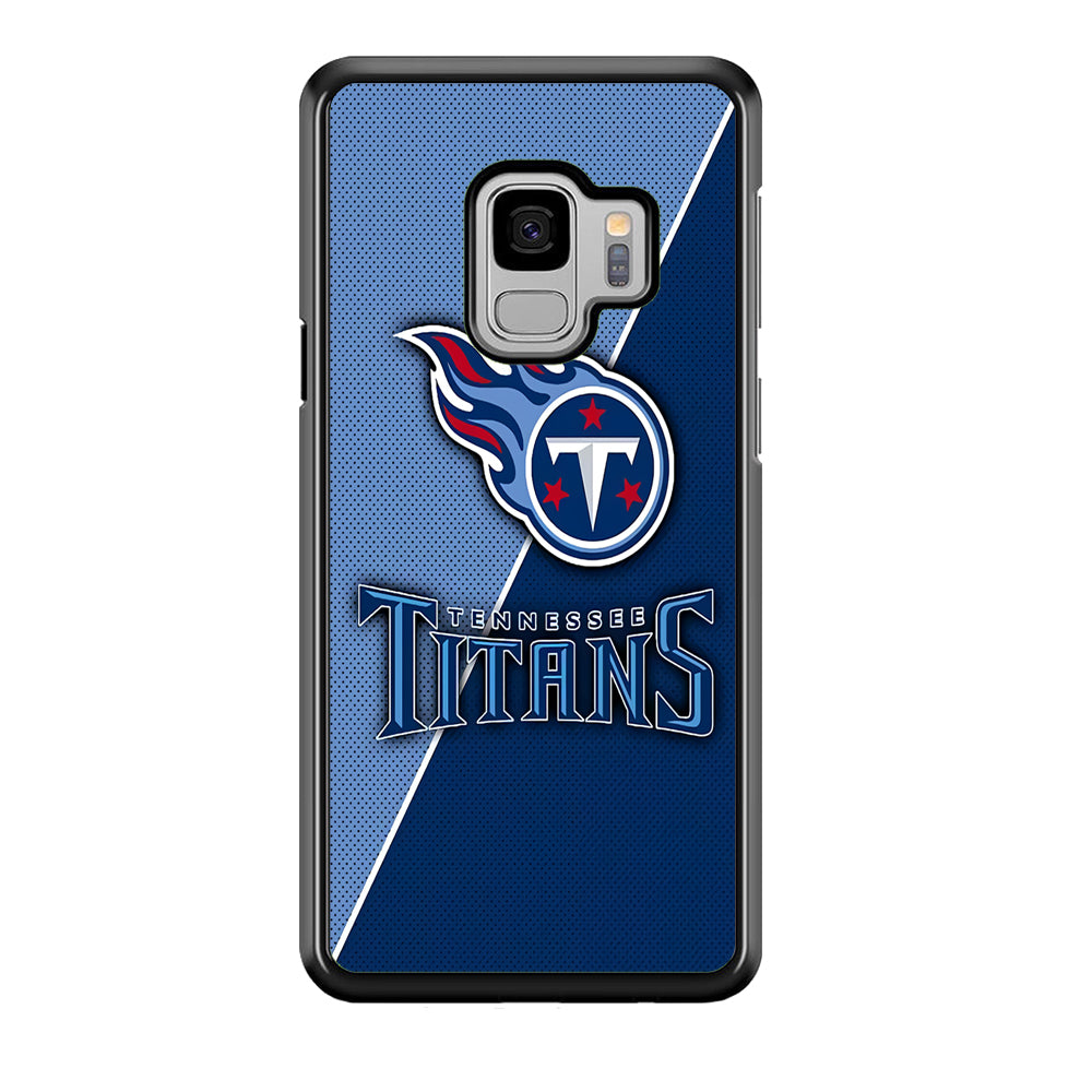 NFL Tennessee Titans 001 Samsung Galaxy S9 Case-Phone Case-Rubber Black (2D Case)-Altracase